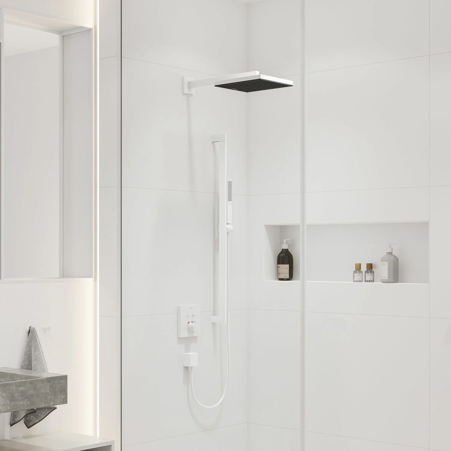 hansgrohe Brausearm E 39 cm, eckig Bild 2