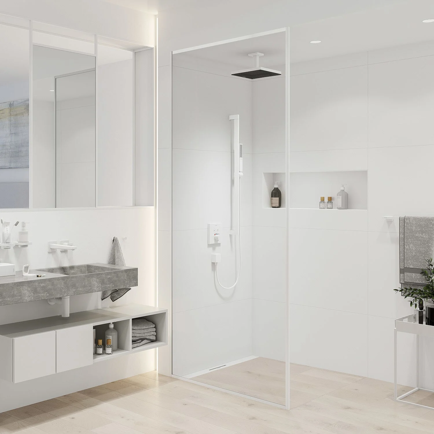 hansgrohe Deckenanschluss E 10 cm, eckig Bild 2