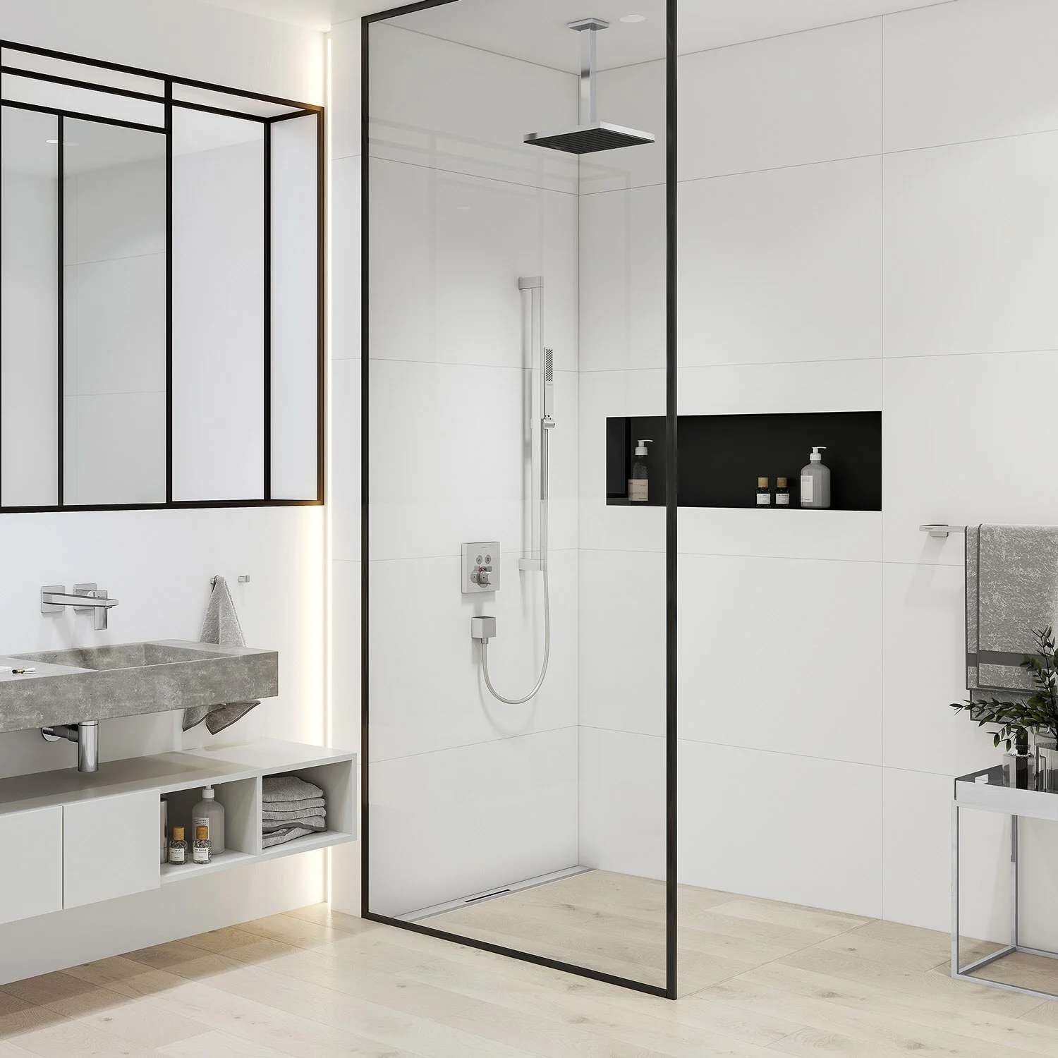 hansgrohe Deckenanschluss E 30 cm, eckig Bild 4