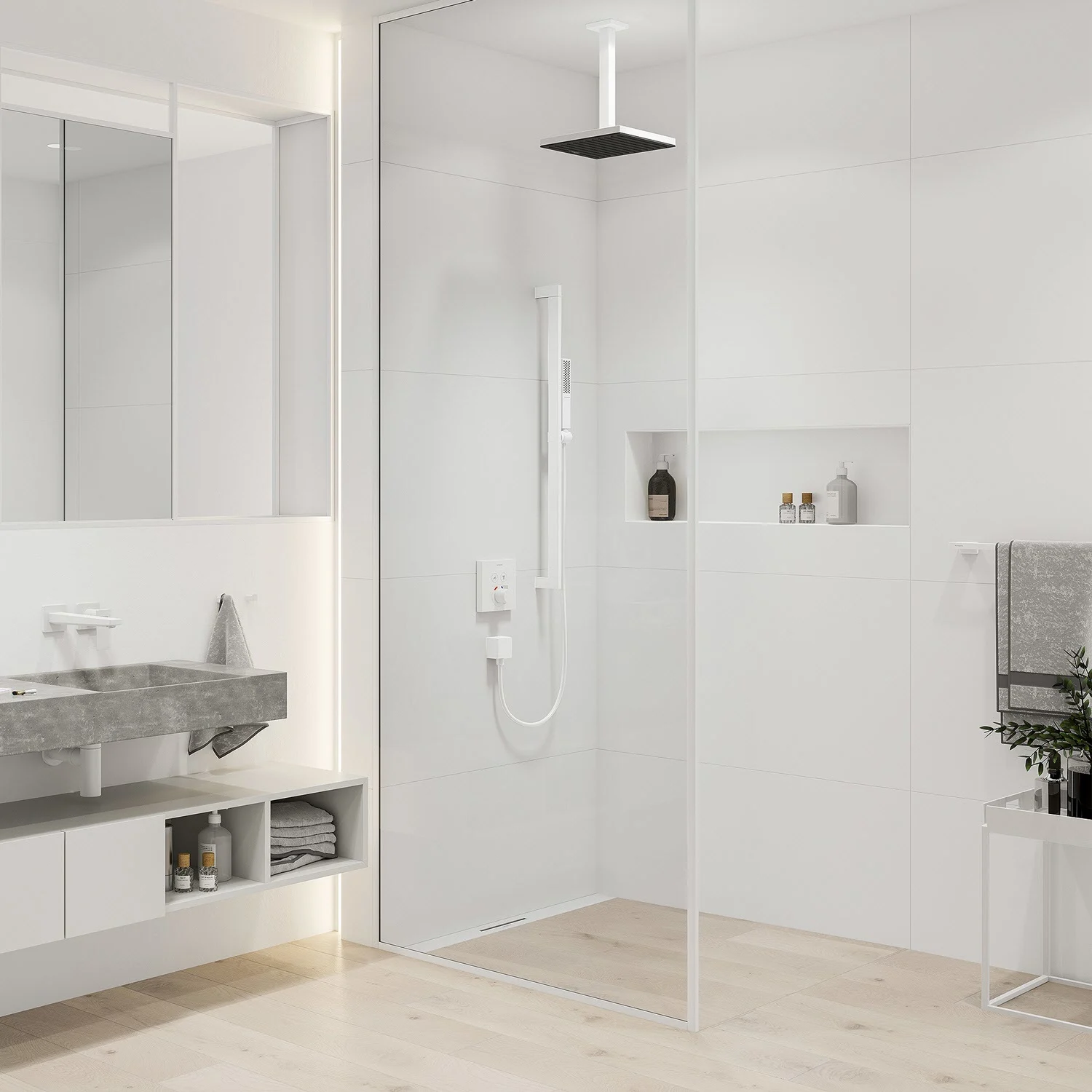 hansgrohe Deckenanschluss E 30 cm, eckig Bild 4