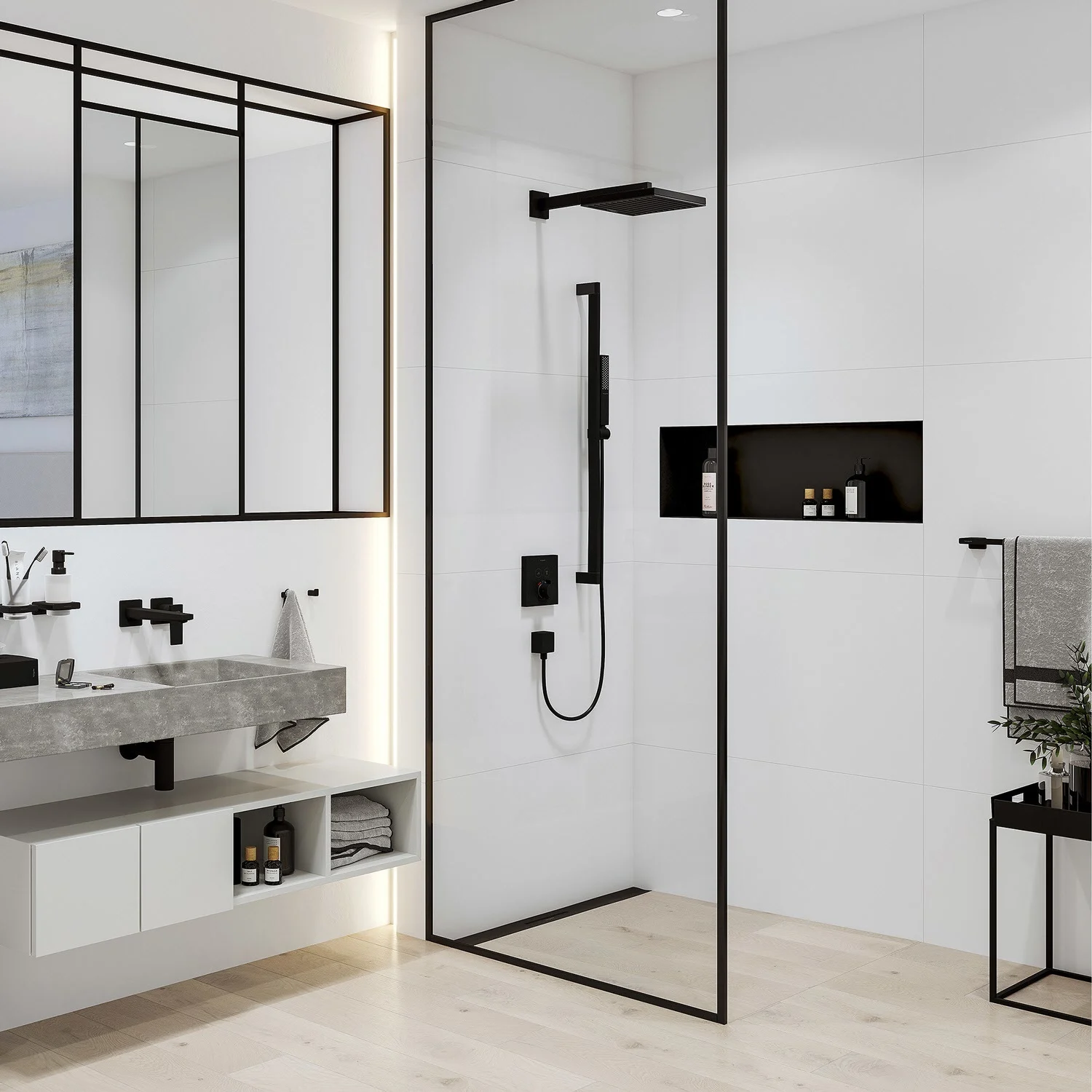 hansgrohe Pulsify E Kopfbrause 260 1 Strahlart, eckig Bild 5