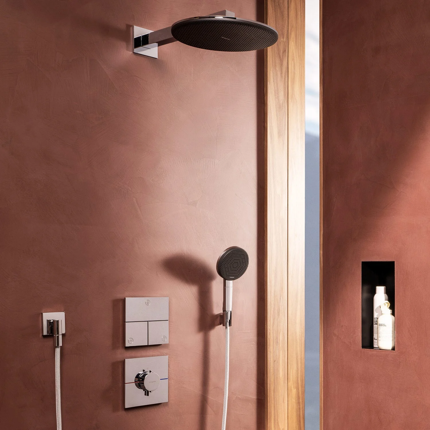 hansgrohe Raindance Alive S Kopfbrause 300 rund, 2 Strahlarten, mit Brausearm Bild 8