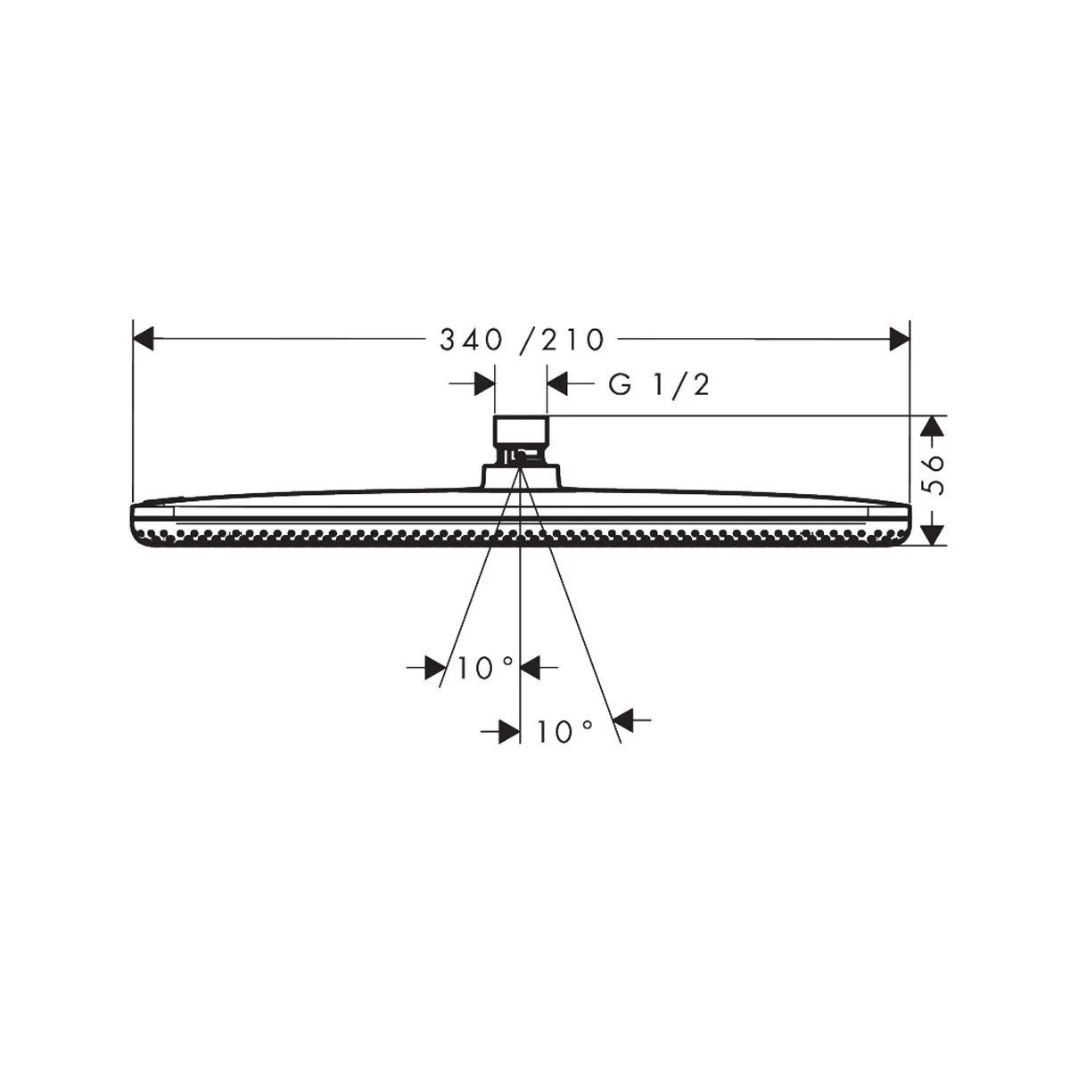 hansgrohe Raindance Alive Q Kopfbrause 210/340 softcube, 1 Strahlart Bild 5