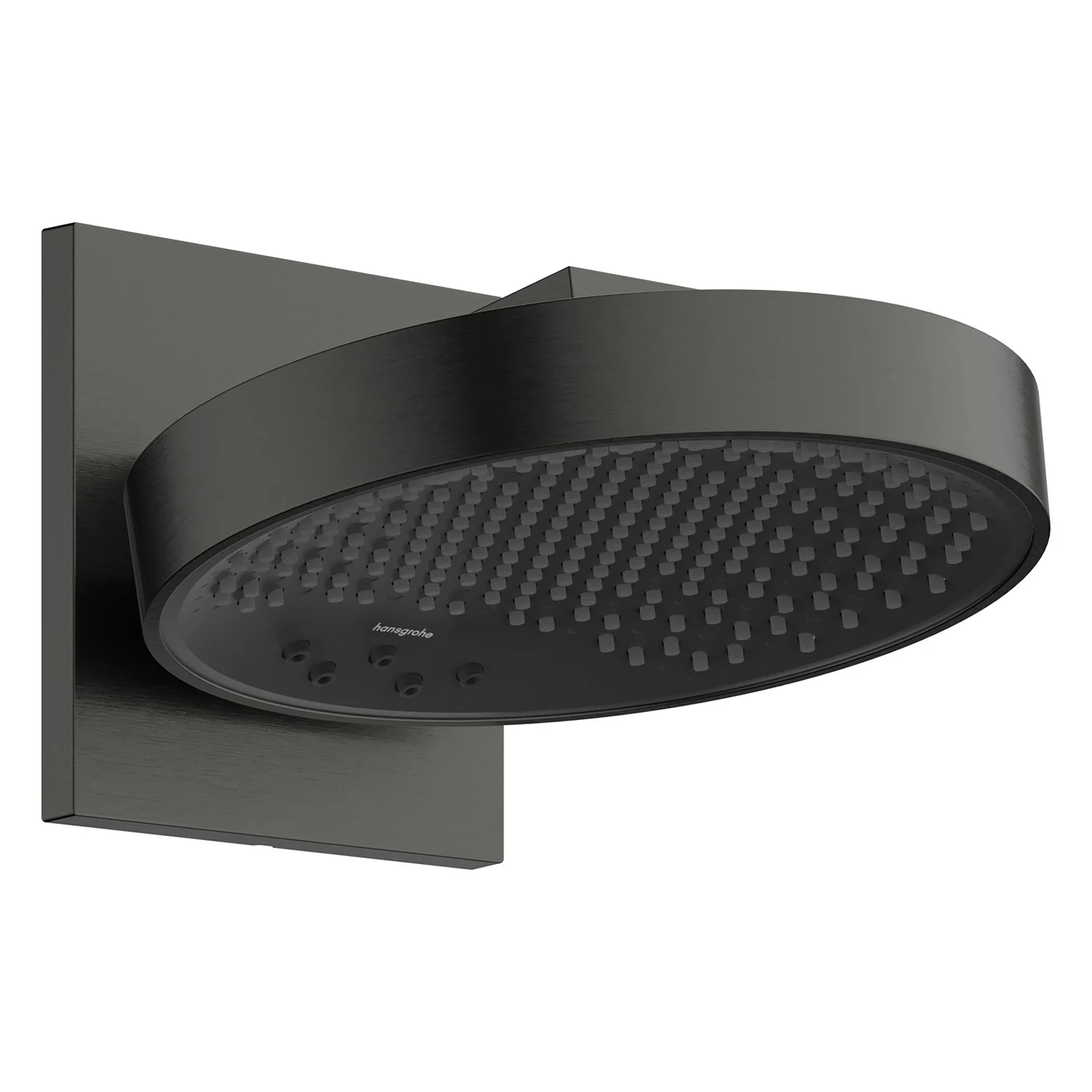 Deszczownica w ciemnoszarym, widok z boku, hansgrohe