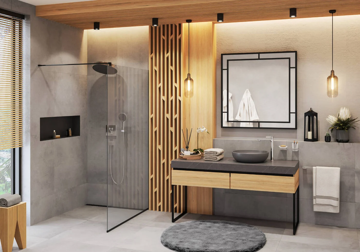 hansgrohe Rainfinity Kopfbrause 360 1jet mit Wandanschluss Bild 2