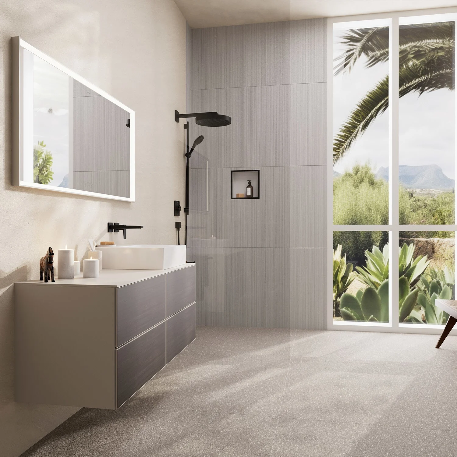 hansgrohe Rainfinity Duschset 130 3 Strahlarten mit Duschstange 90 cm, EcoSmart Bild 6