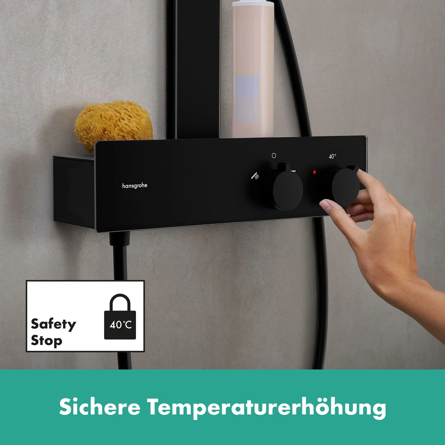 hansgrohe Rainfinity Schowerpipe 360 1jet mit ShowerTablet 350 Bild 8