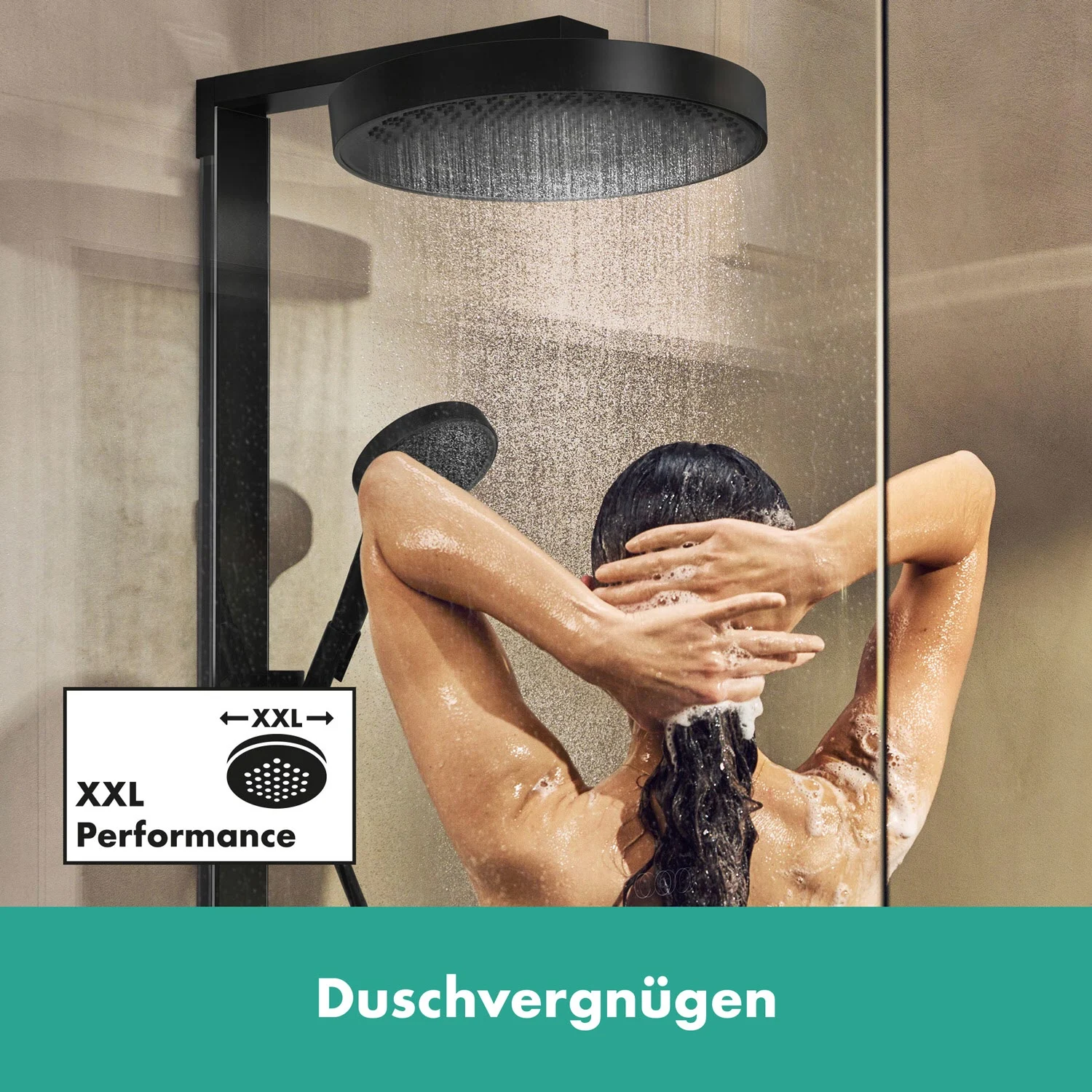 hansgrohe Rainfinity Schowerpipe 360 1jet mit ShowerTablet 350 Bild 9