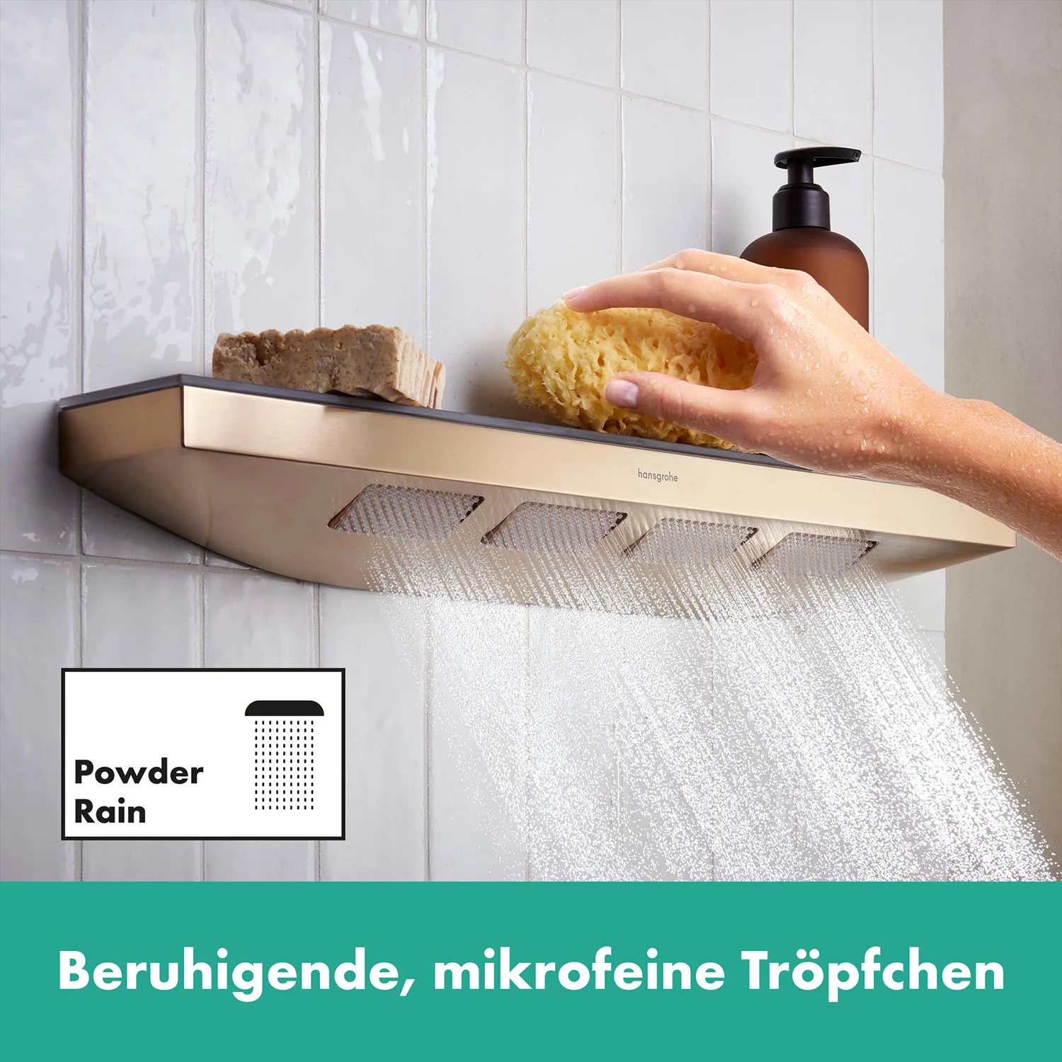 hansgrohe Rainfinity Schulterbrause 500 1jet mit Ablage Bild 4