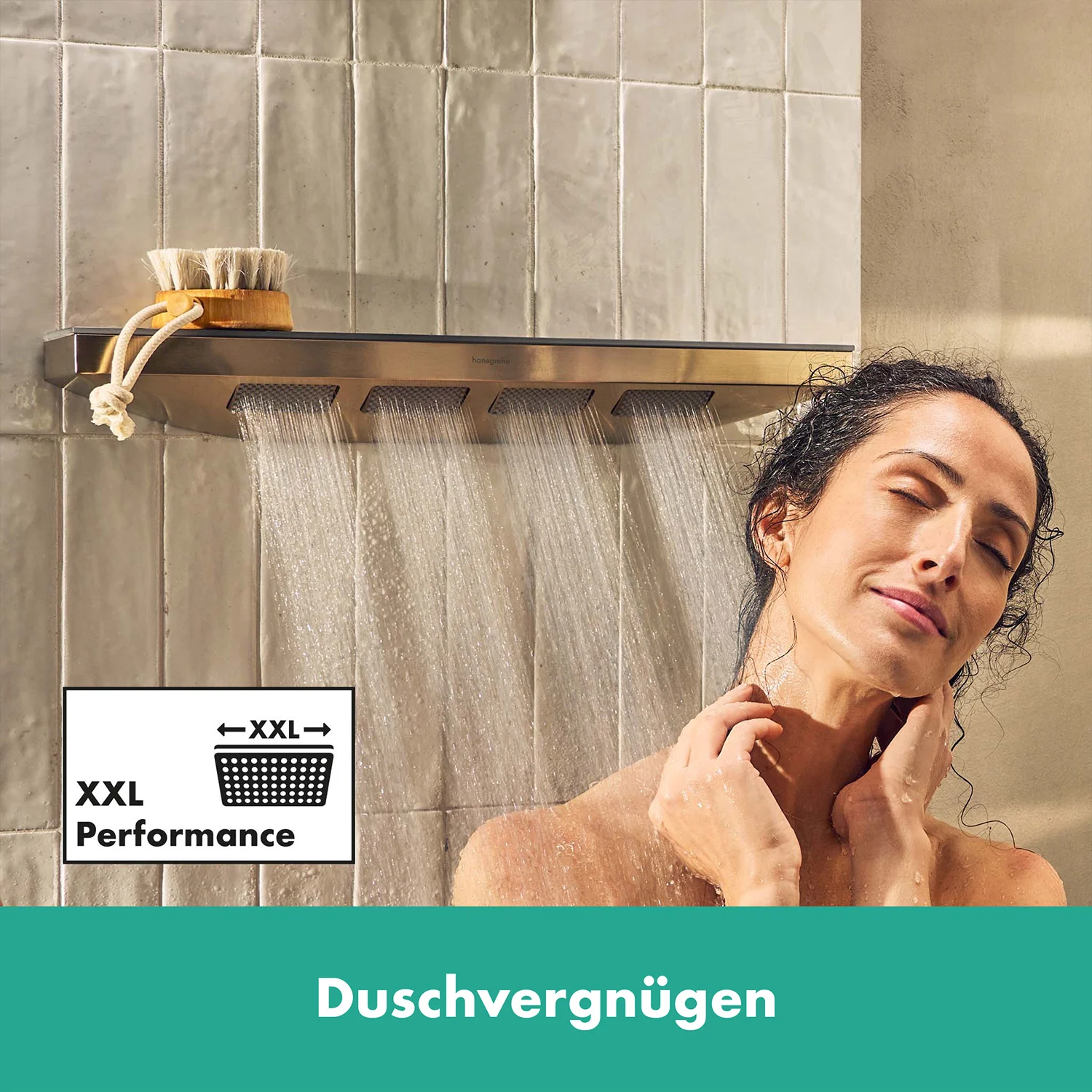 hansgrohe Rainfinity Schulterbrause 500 1jet mit Ablage Bild 5