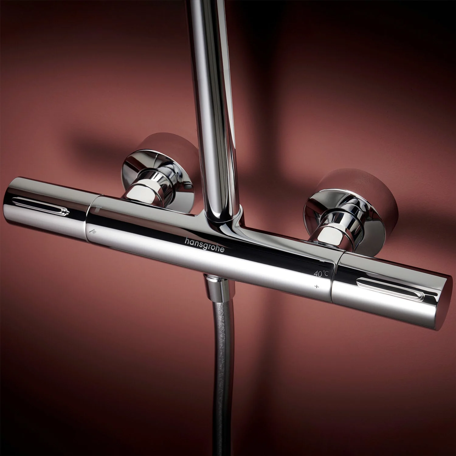 hansgrohe Raindance Alive S Puro Duschsystem 300 rund, 1 Strahlart 8 l/min, mit Ecostat Element Bild 2