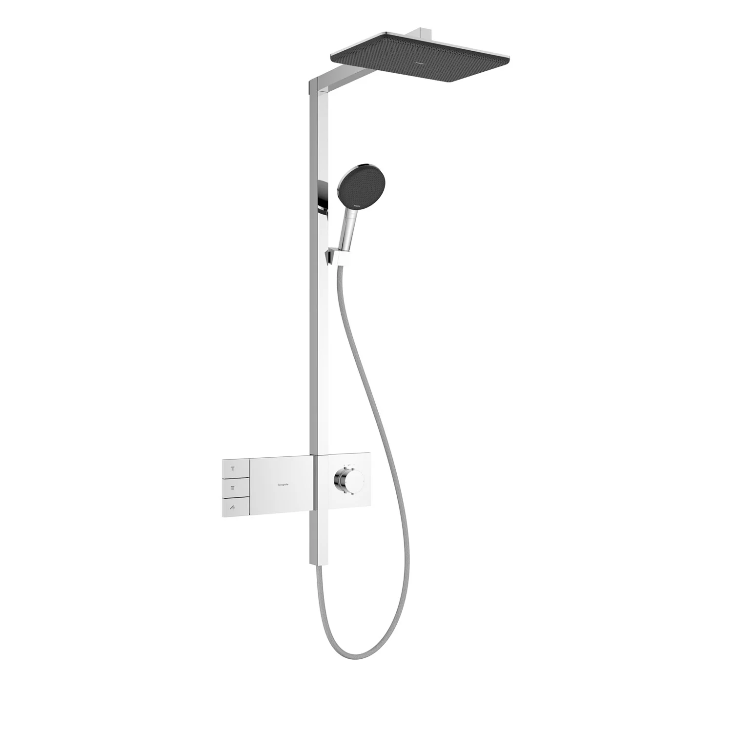 hansgrohe Raindance Alive Q Duschsystem 210/340 softcube, 2 Strahlarten wassersparend, mit ShowerSelect Comfort