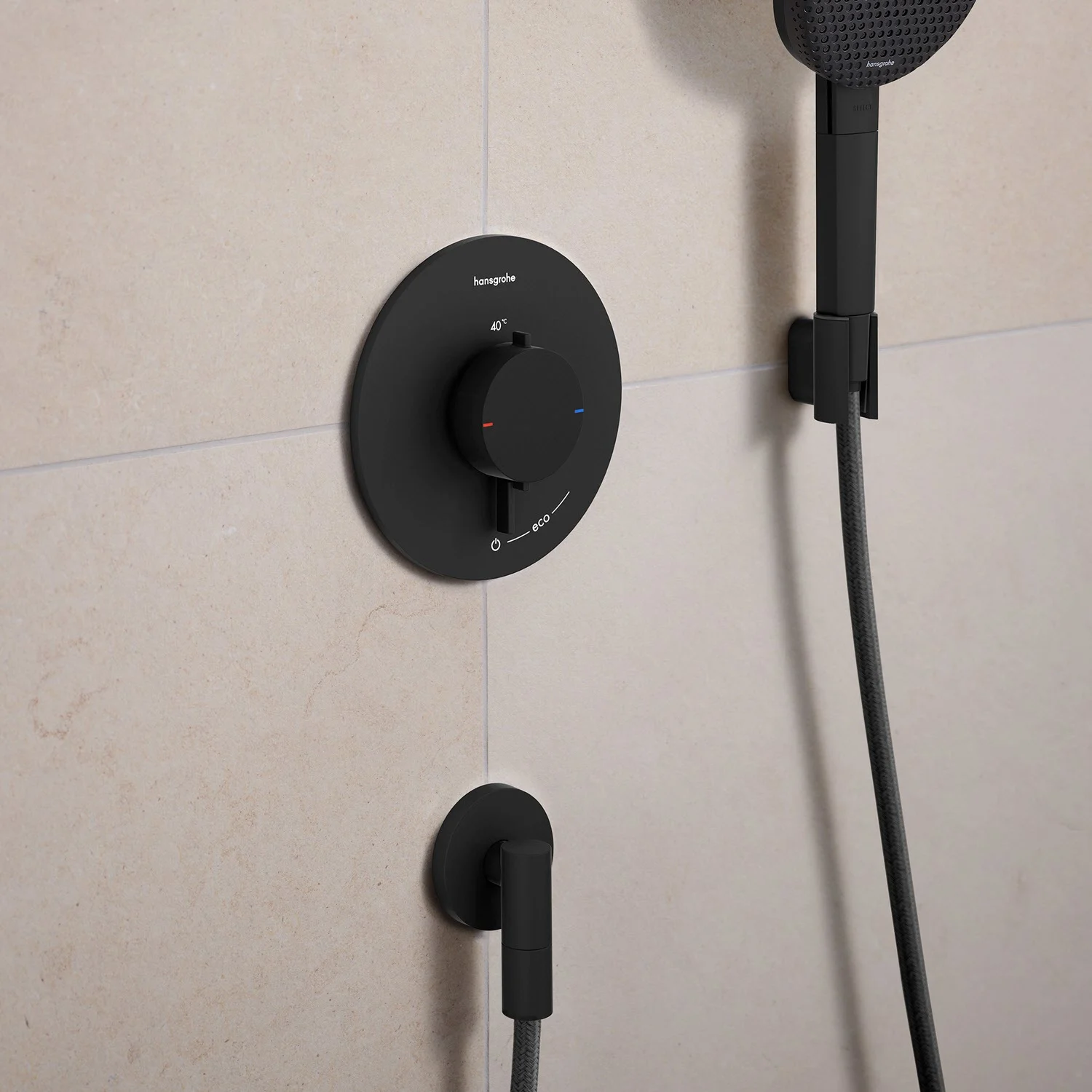 hansgrohe FixFit Fine S Wandanschluss mit Rückflussverhinderer Bild 2