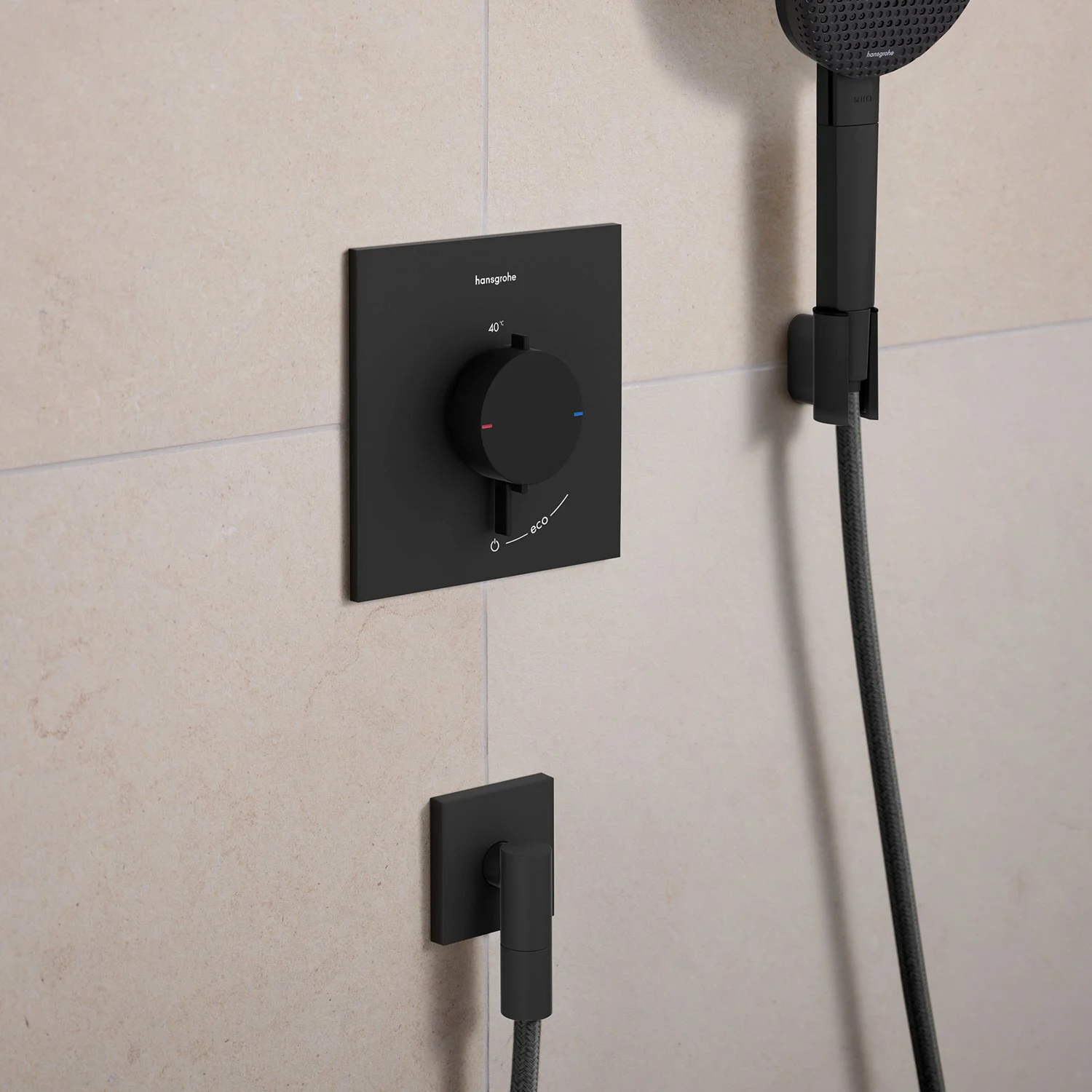 hansgrohe FixFit Fine E Wandanschluss mit Rückflussverhinderer Bild 2