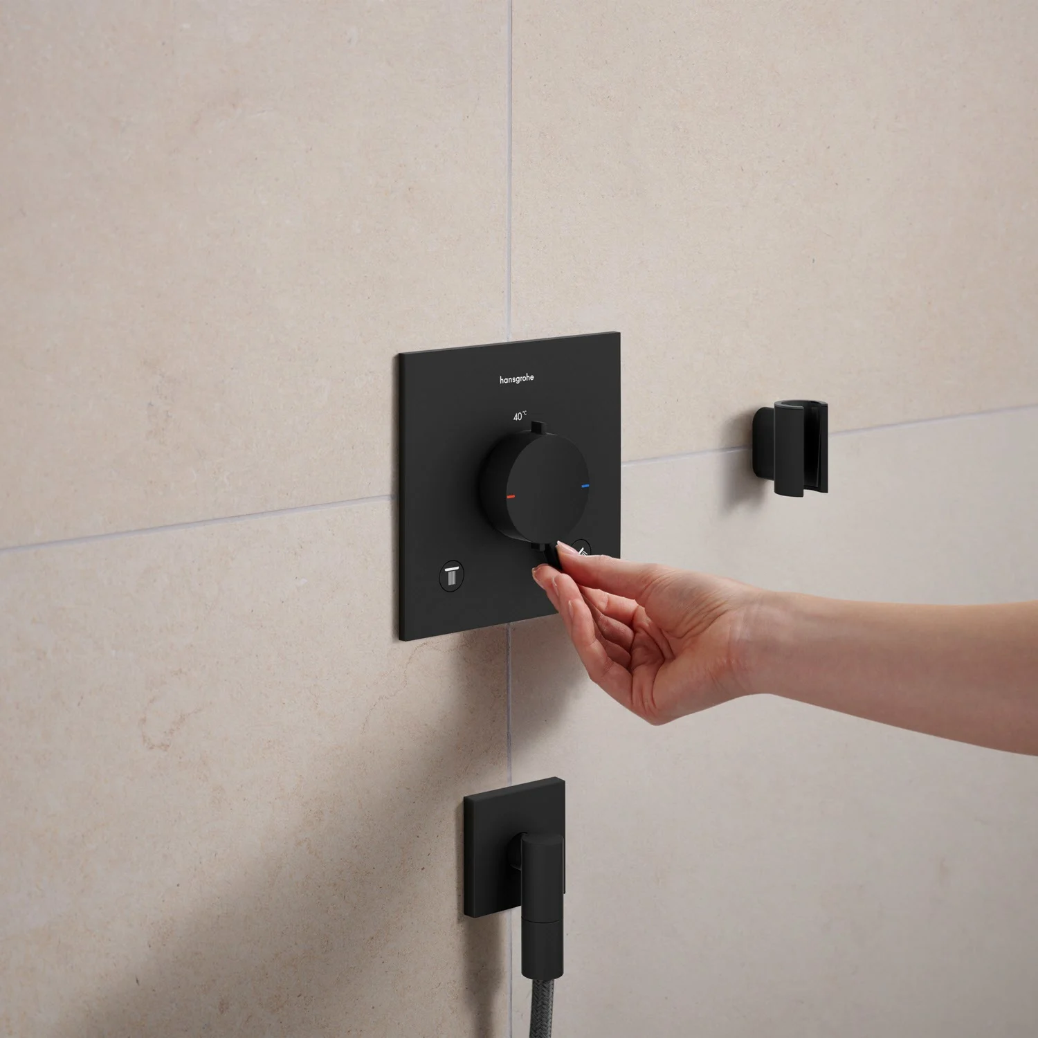 hansgrohe FixFit Fine E Wandanschluss mit Rückflussverhinderer Bild 3