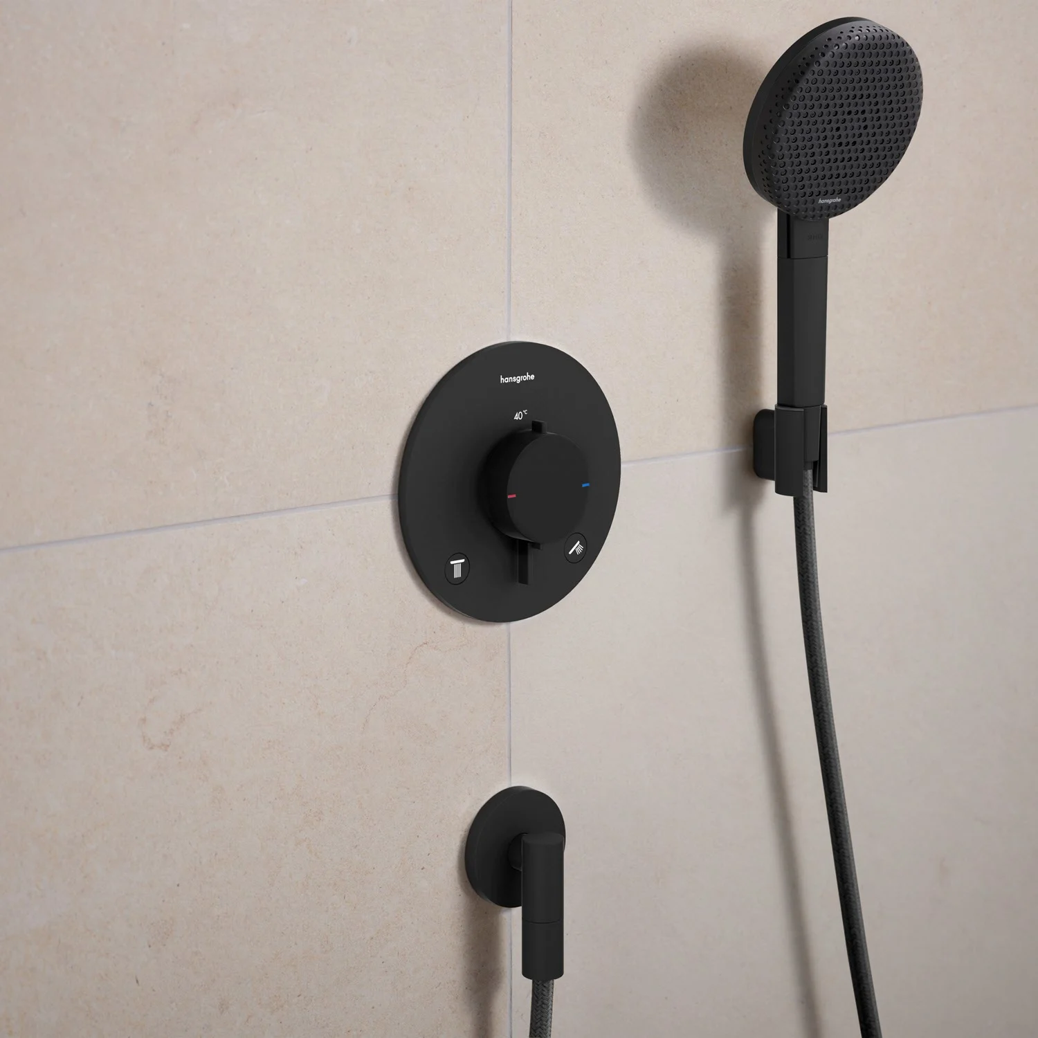 hansgrohe FixFit Fine S Wandanschluss mit Rückflussverhinderer Bild 4