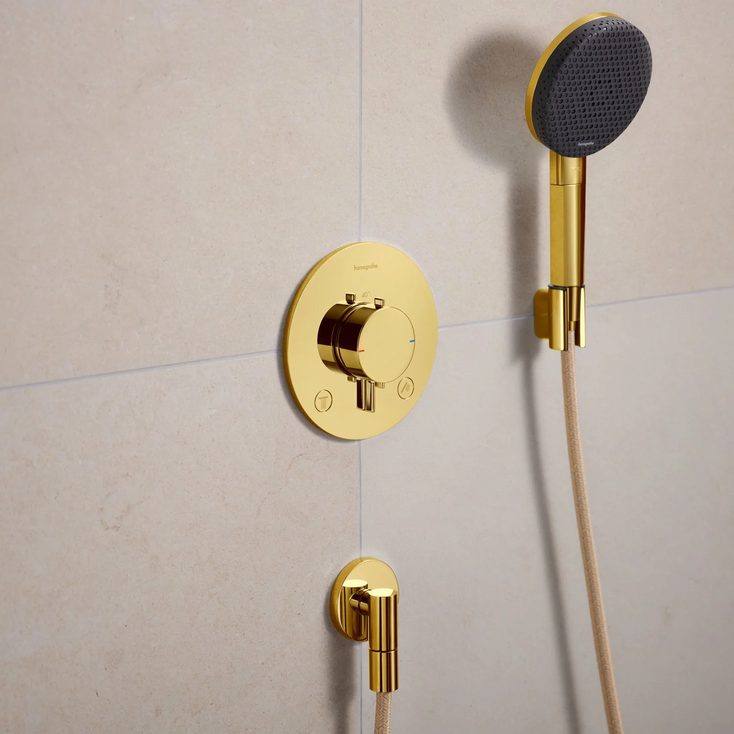 Hansgrohe FixFit Fine S – przyłącze ścienne z zaworem zwrotnym Zdjęcie 4