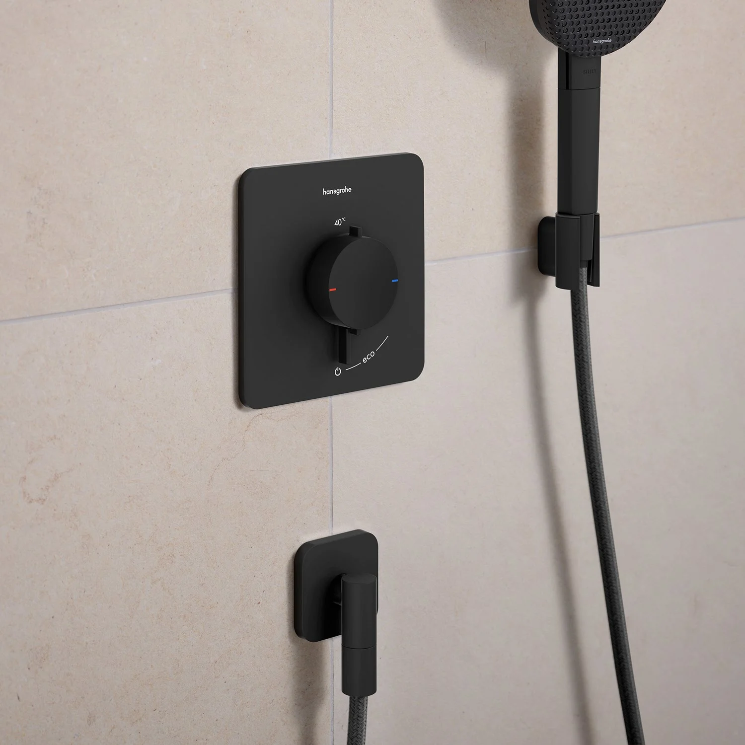 hansgrohe FixFit Fine Q Wandanschluss mit Rückflussverhinderer Bild 2