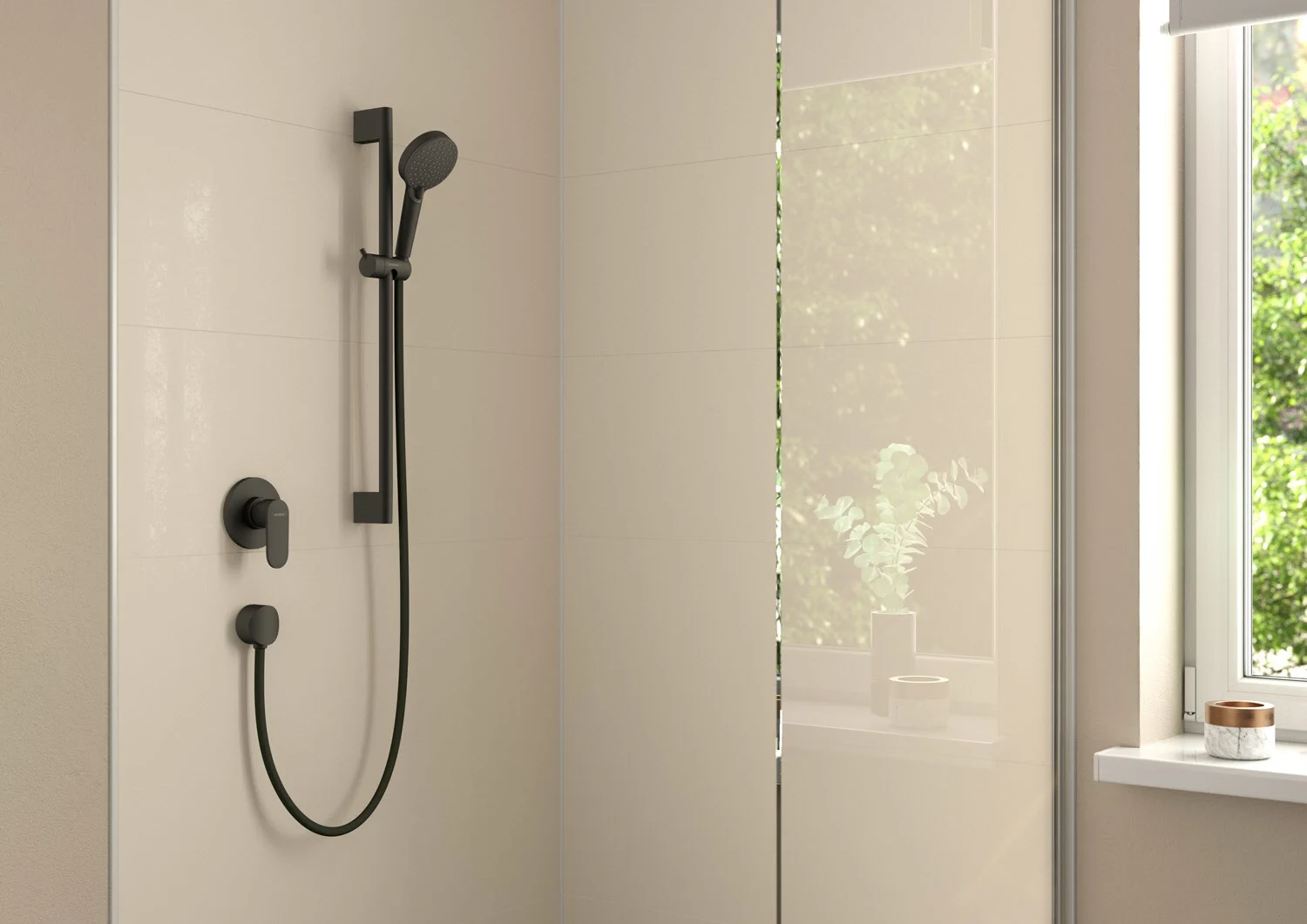 hansgrohe Fixfit S Schlauchanschluss mit Rückflussverhinderer und Kunststoffwinkel Bild 3