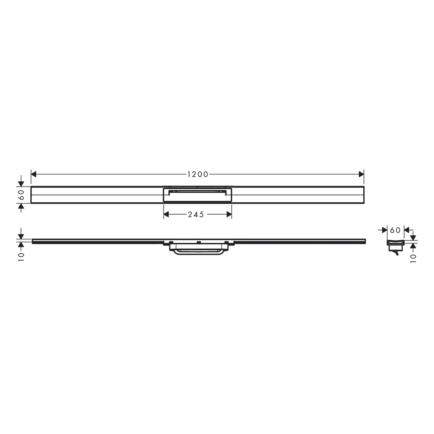 hansgrohe RainDrain Flex Fertigset Duschrinne 120 cm, kürzbar Bild 3