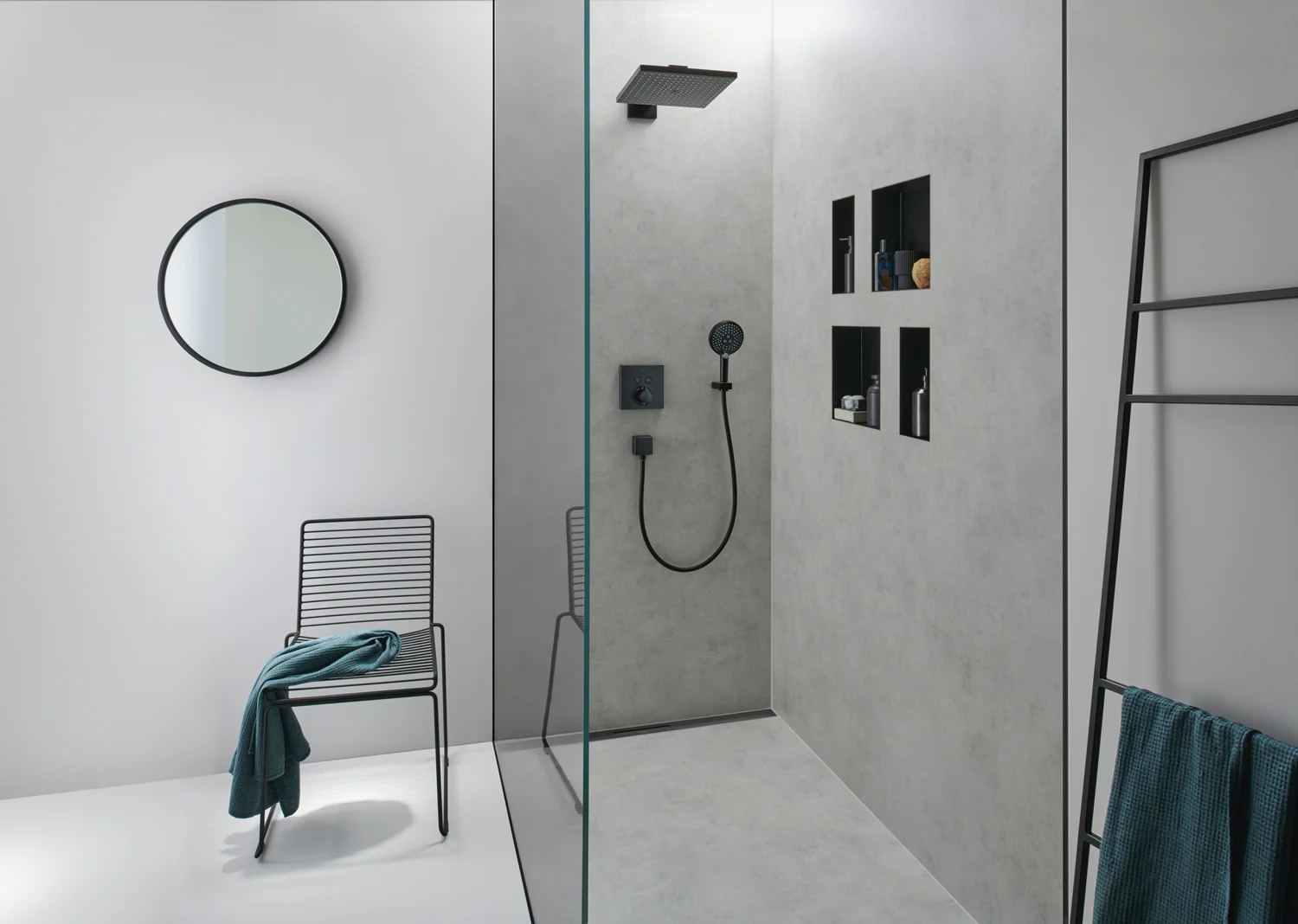 hansgrohe RainDrain Flex Fertigset Duschrinne 120 cm, kürzbar zur Wandmontage Bild 7