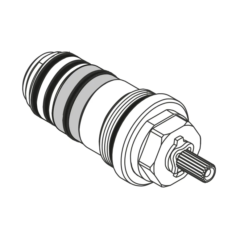 Rysunek techniczny wkładu z uszczelkami, hansgrohe