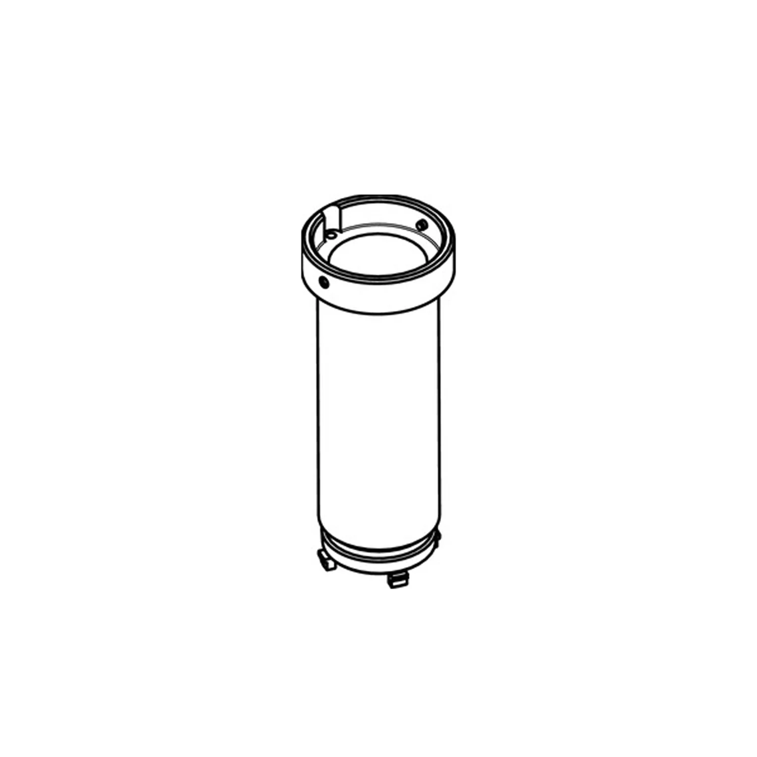 Rysunek techniczny cylindrycznej części zamiennej, hansgrohe