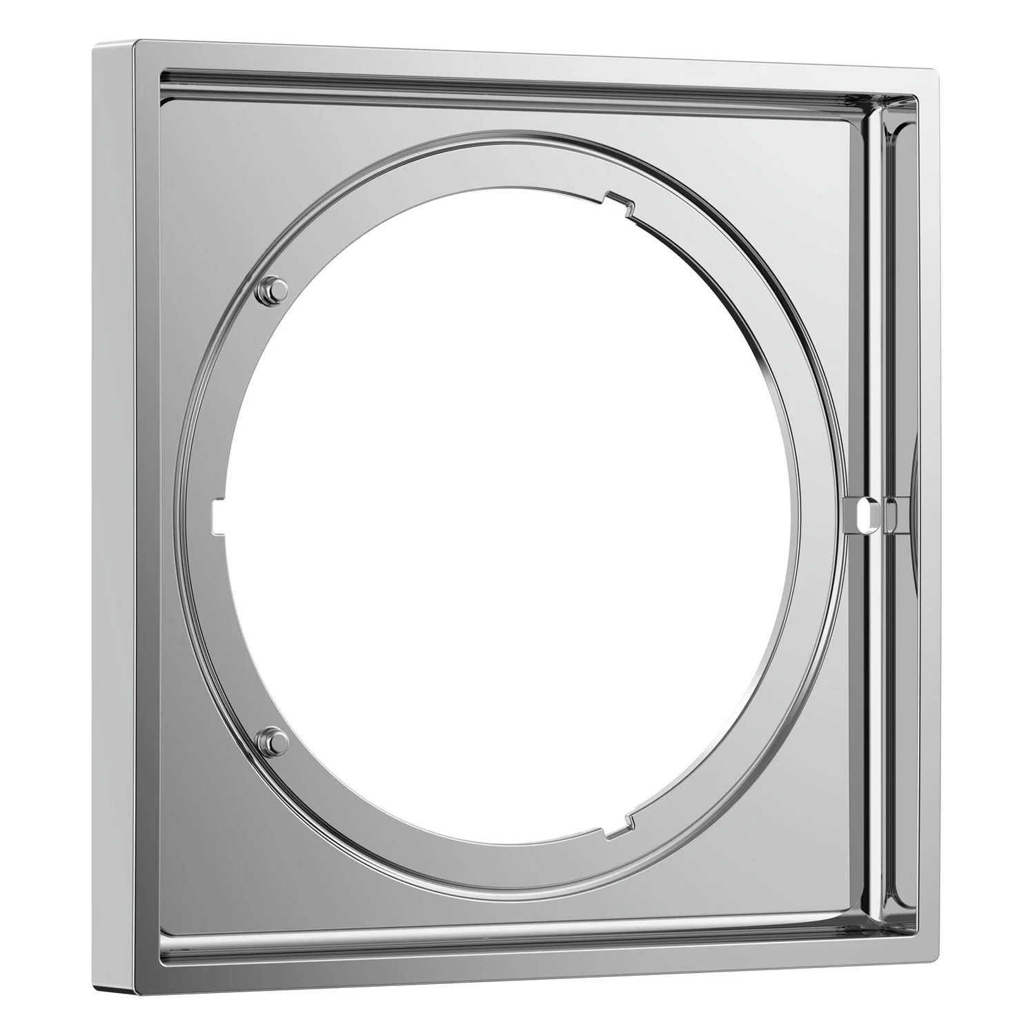 Rozeta przedłużająca w chromie, widok z boku, hansgrohe