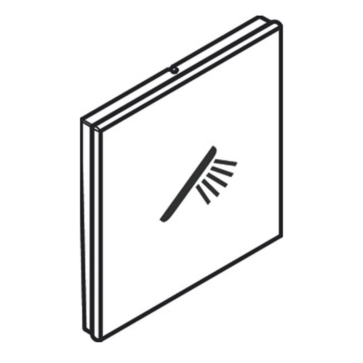 Symbol prysznica ręcznego na diagramie technicznym, hansgrohe