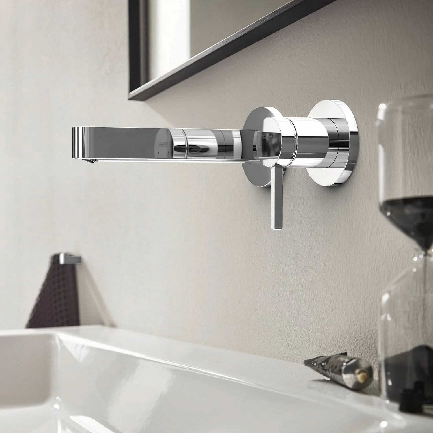 hansgrohe Finoris Einhebel-Waschtischarmatur Unterputz für Wandmontage mit Auslauf 16,8 cm Bild 4