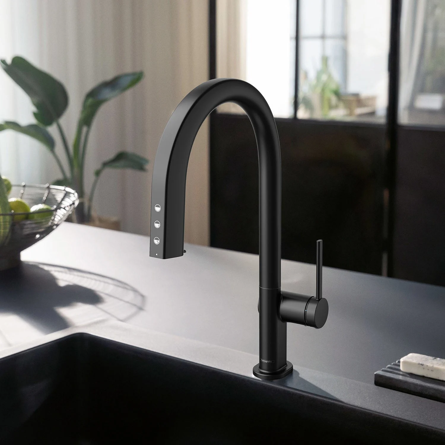hansgrohe Aqittura M91 Filtersystem 210, Ausziehauslauf, 1jet, sBox, Starter Set, SodaSystem Bild 4