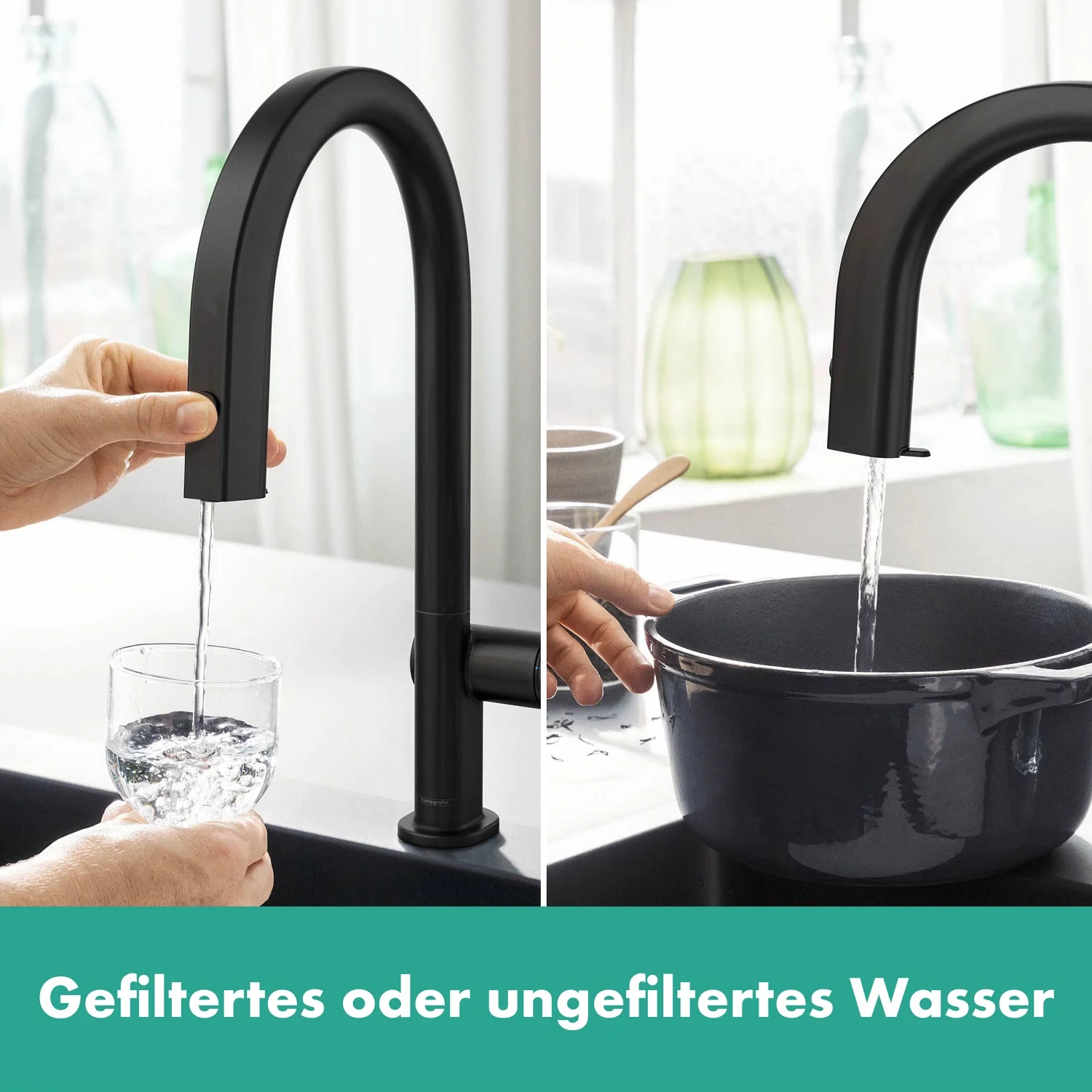 hansgrohe Aqittura M91 Filtersystem 210, Ausziehauslauf, 1jet, sBox Bild 5