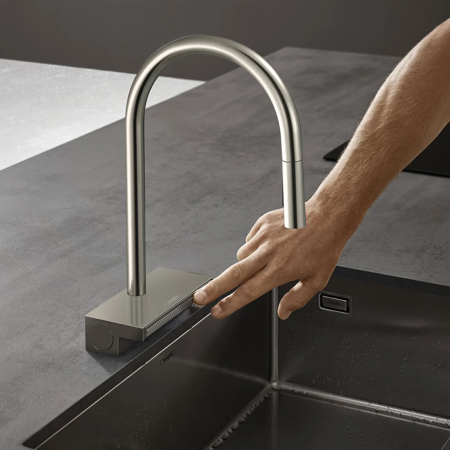 hansgrohe Aquno Select M81 Einhebel-Küchenmischer 170, Ausziehbrause, 3jet, sBox Bild 2