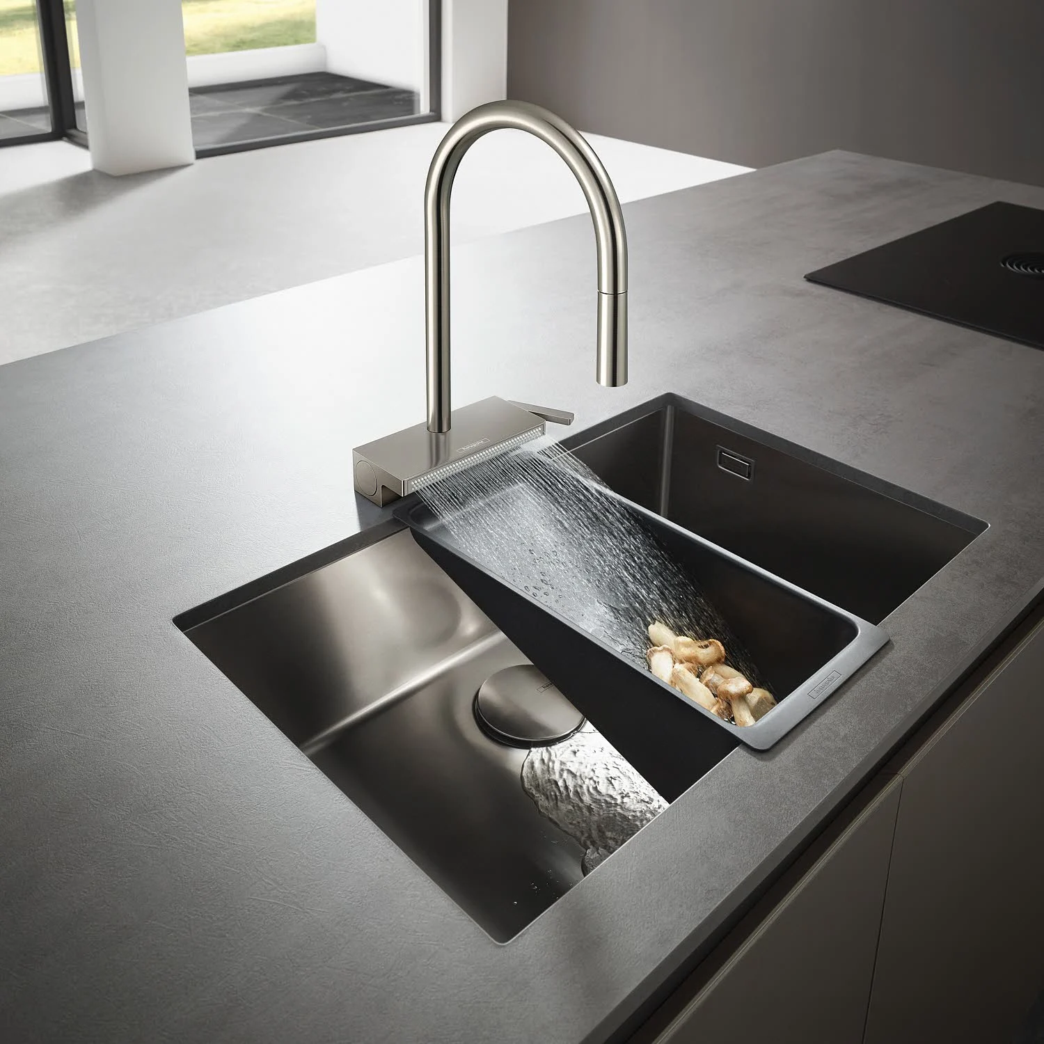 hansgrohe Aquno Select M81 Einhebel-Küchenmischer 170, Ausziehbrause, 3jet, sBox Bild 7