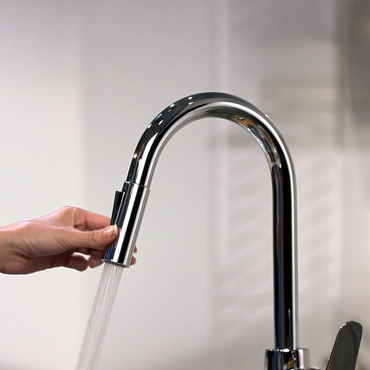 hansgrohe Focus M41 Einhebel-Küchenmischer 240, Ausziehbrause, 2jet Bild 3