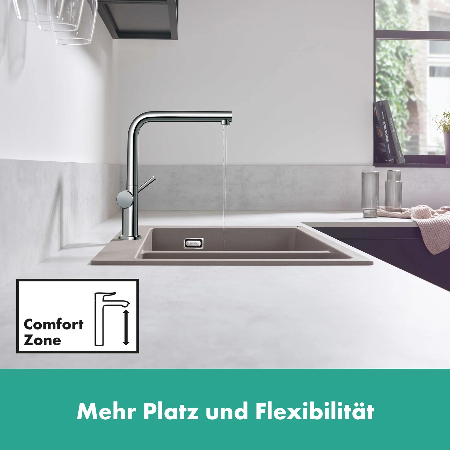 hansgrohe Talis M54 Einhebel-Küchenarmatur 270, Niederdruck, 1jet Bild 6