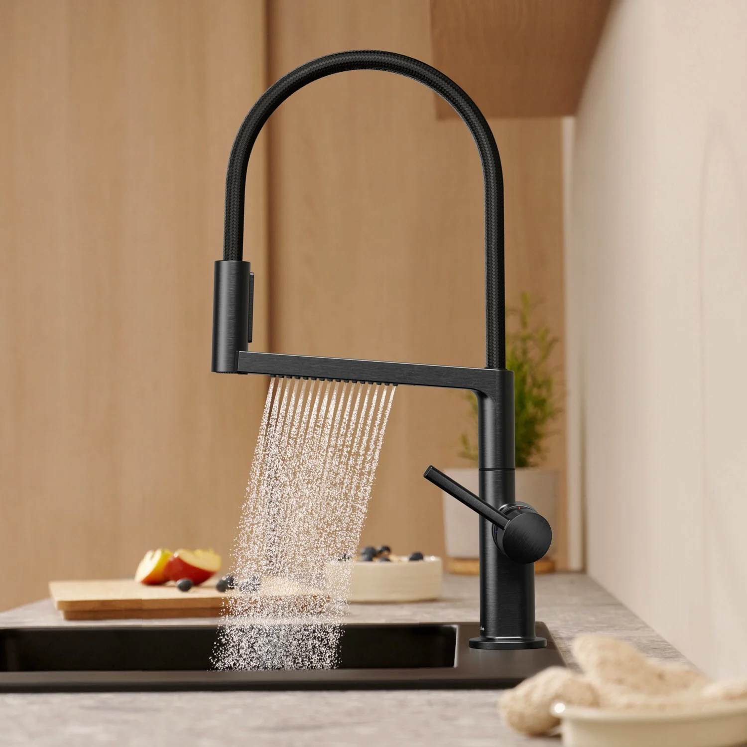 hansgrohe Talis Select M54 PowderSpray Einhebel-Küchenarmatur Semi-Pro, 3jet Bild 2
