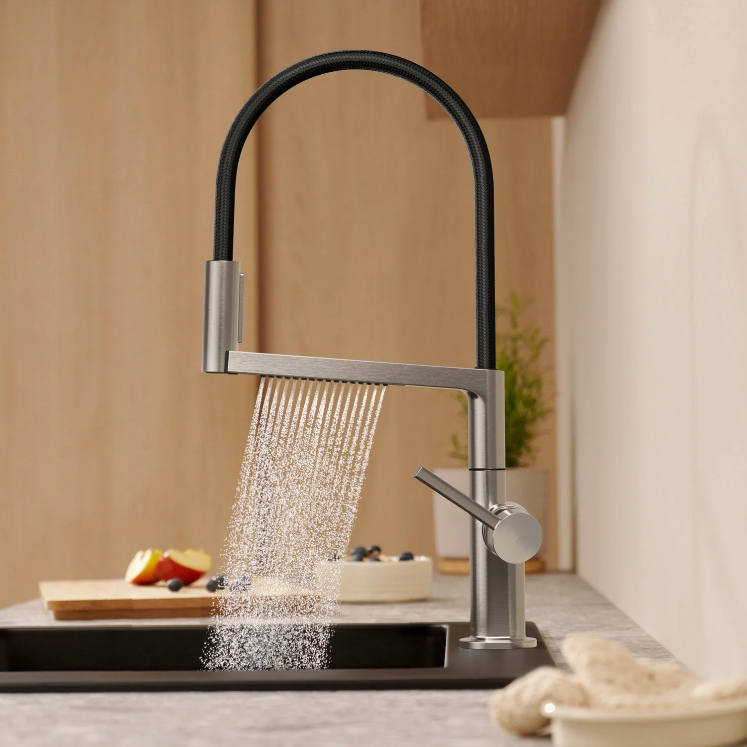 hansgrohe Talis Select M54 PowderSpray Einhebel-Küchenarmatur Semi-Pro, 3jet Bild 2