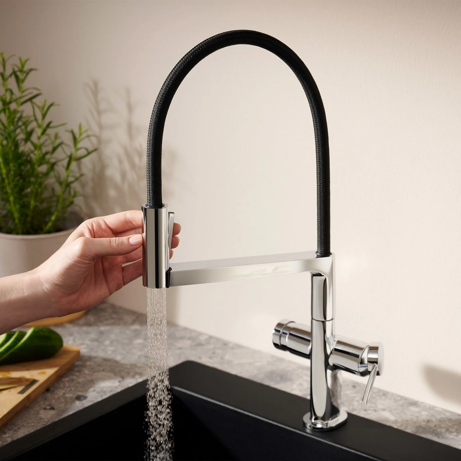 hansgrohe Talis Select M54 PowderSpray Einhebel-Küchenarmatur Semi-Pro, 3jet Bild 3