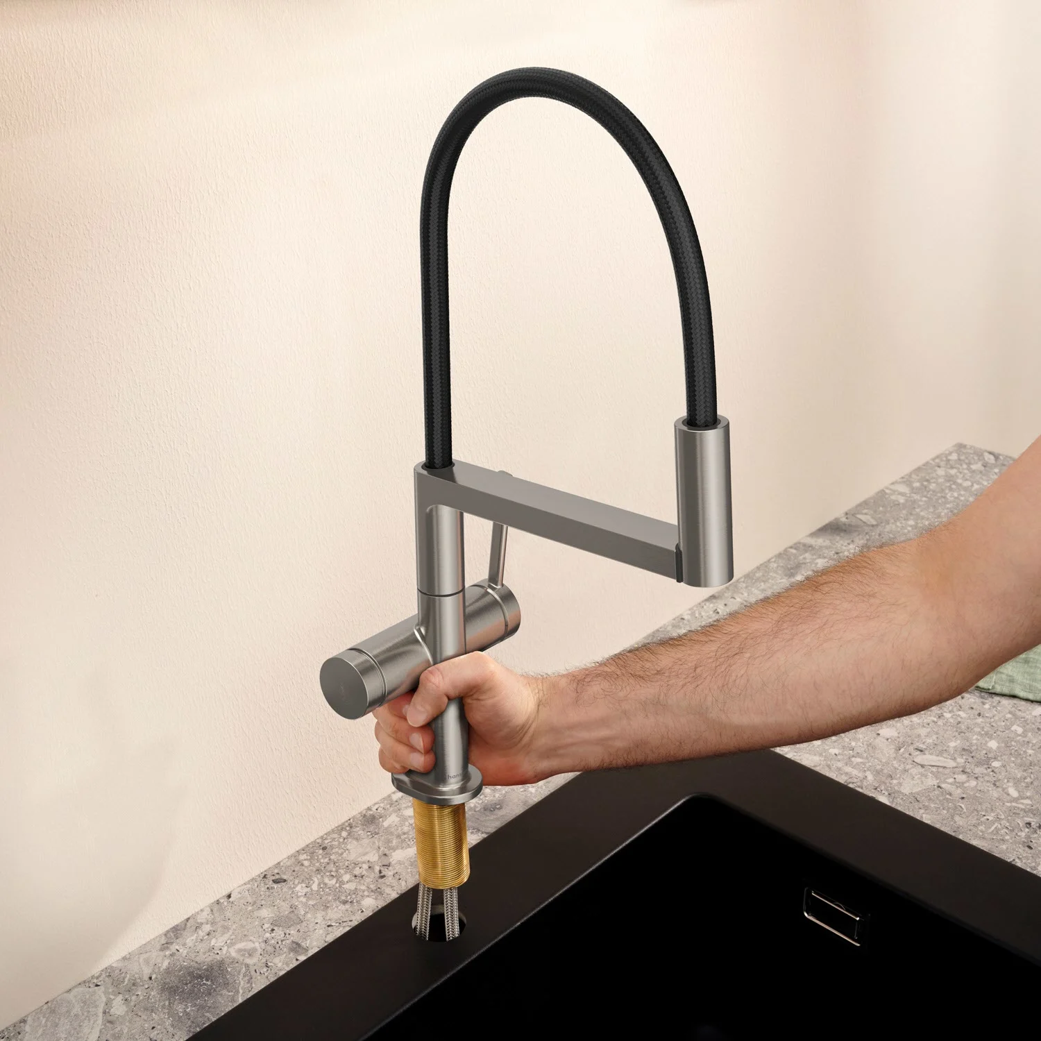 hansgrohe Talis Select M54 PowderSpray Einhebel-Küchenarmatur Semi-Pro, 3jet Bild 5