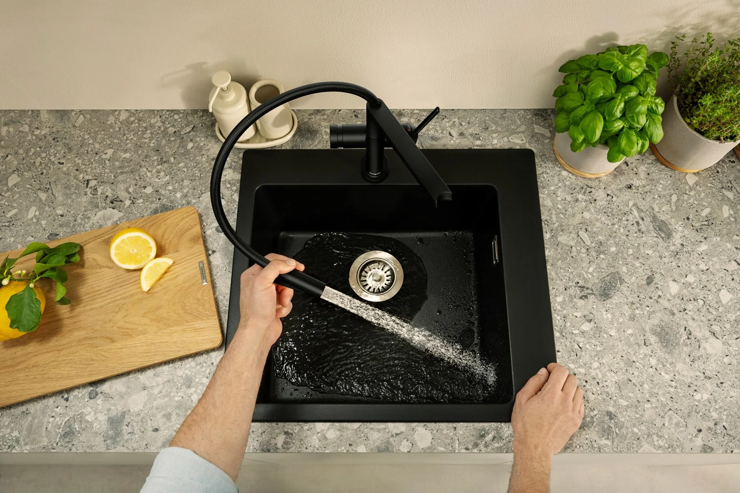 hansgrohe Talis Select M54 PowderSpray Einhebel-Küchenarmatur Semi-Pro, 3jet Bild 6