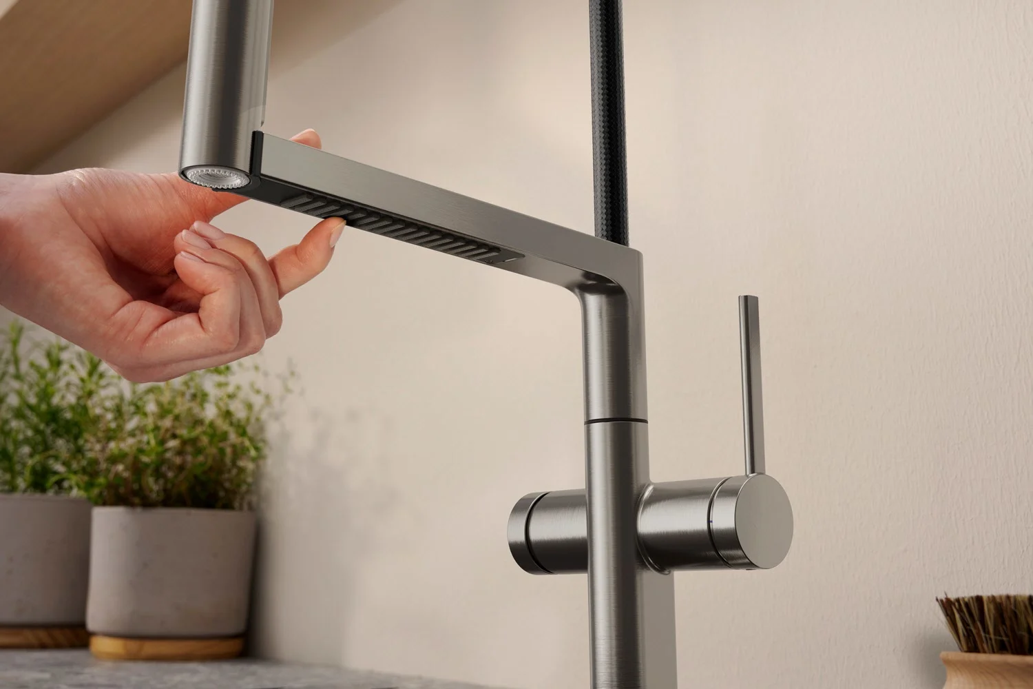 hansgrohe Talis Select M54 PowderSpray Einhebel-Küchenarmatur Semi-Pro, 3jet Bild 6