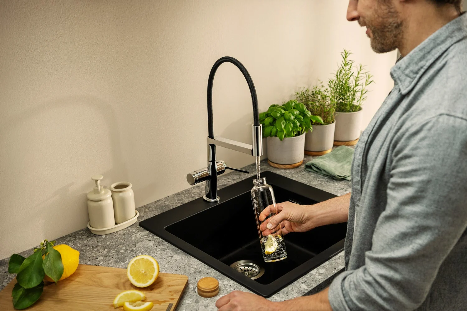 hansgrohe Talis Select M54 PowderSpray Einhebel-Küchenarmatur Semi-Pro, 3jet Bild 8