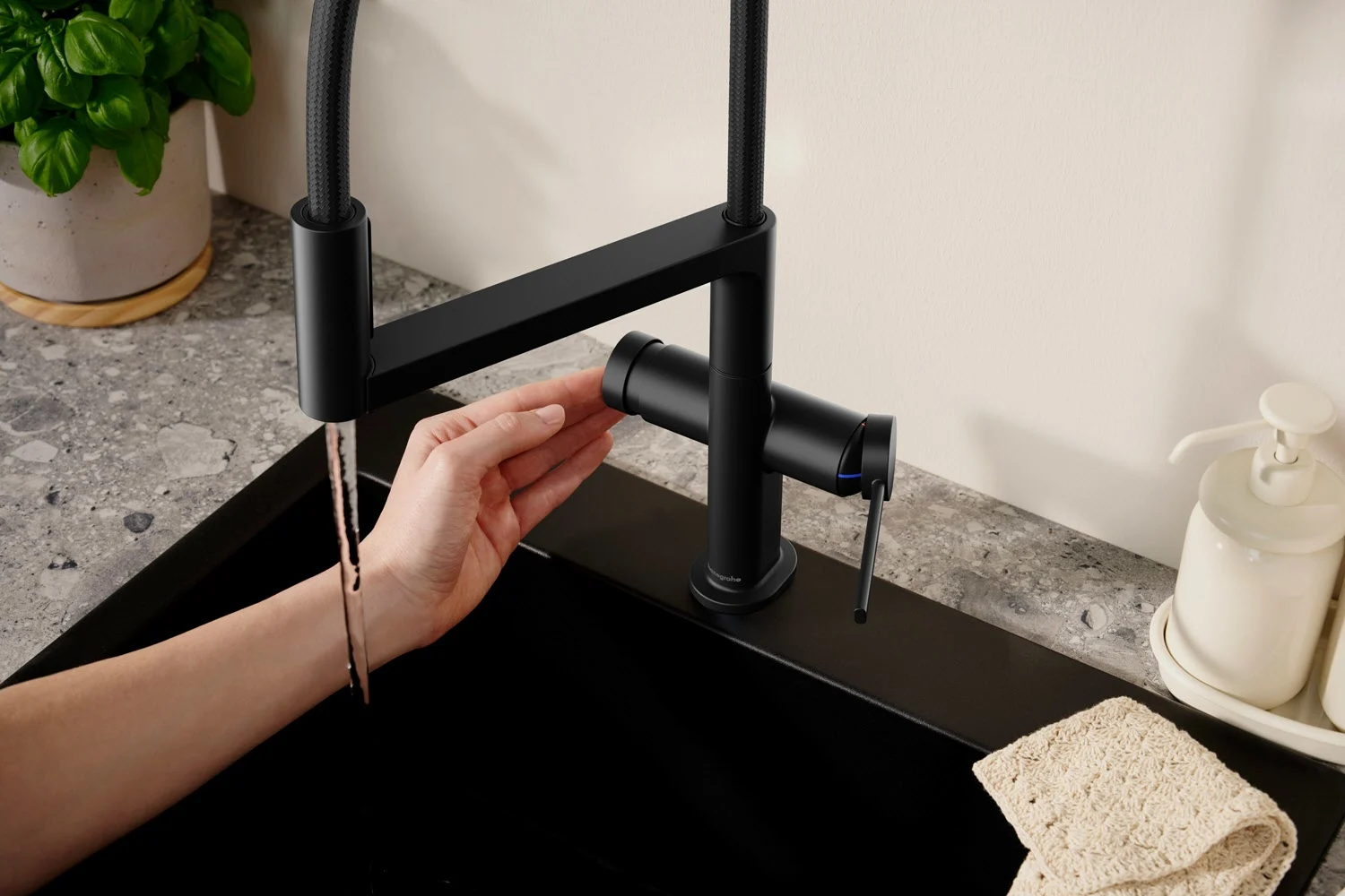 hansgrohe Talis Select M54 PowderSpray Einhebel-Küchenarmatur Semi-Pro, 3jet Bild 8