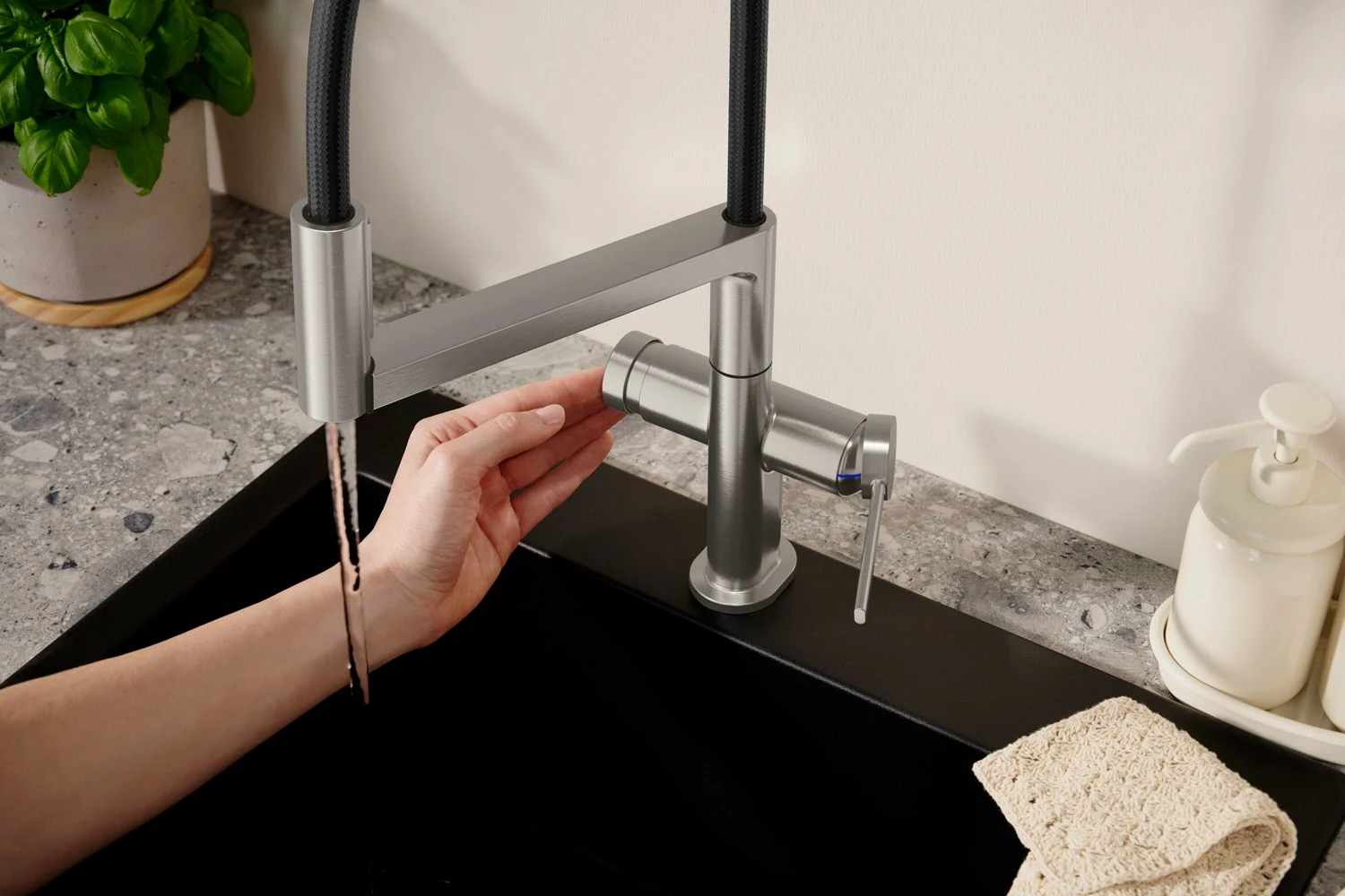 hansgrohe Talis Select M54 PowderSpray Einhebel-Küchenarmatur Semi-Pro, 3jet Bild 8