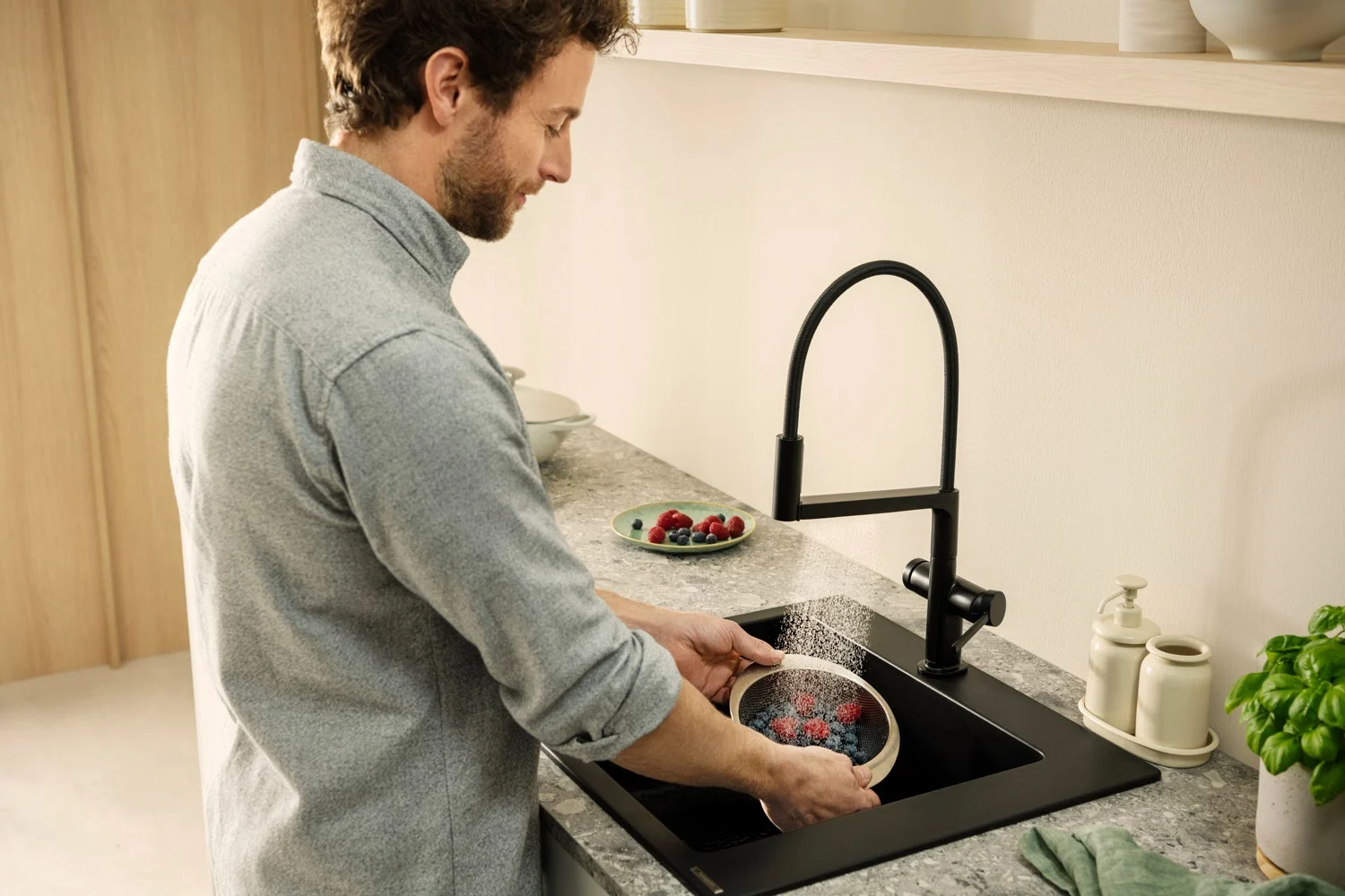 hansgrohe Talis Select M54 PowderSpray Einhebel-Küchenarmatur Semi-Pro, 3jet Bild 10
