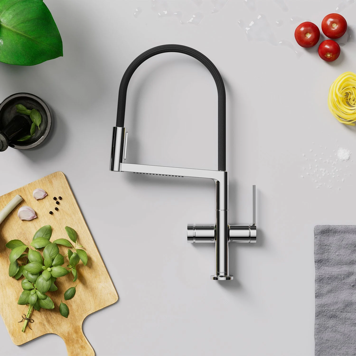 hansgrohe Talis Select M54 PowderSpray Einhebel-Küchenarmatur Semi-Pro, 3jet Bild 12