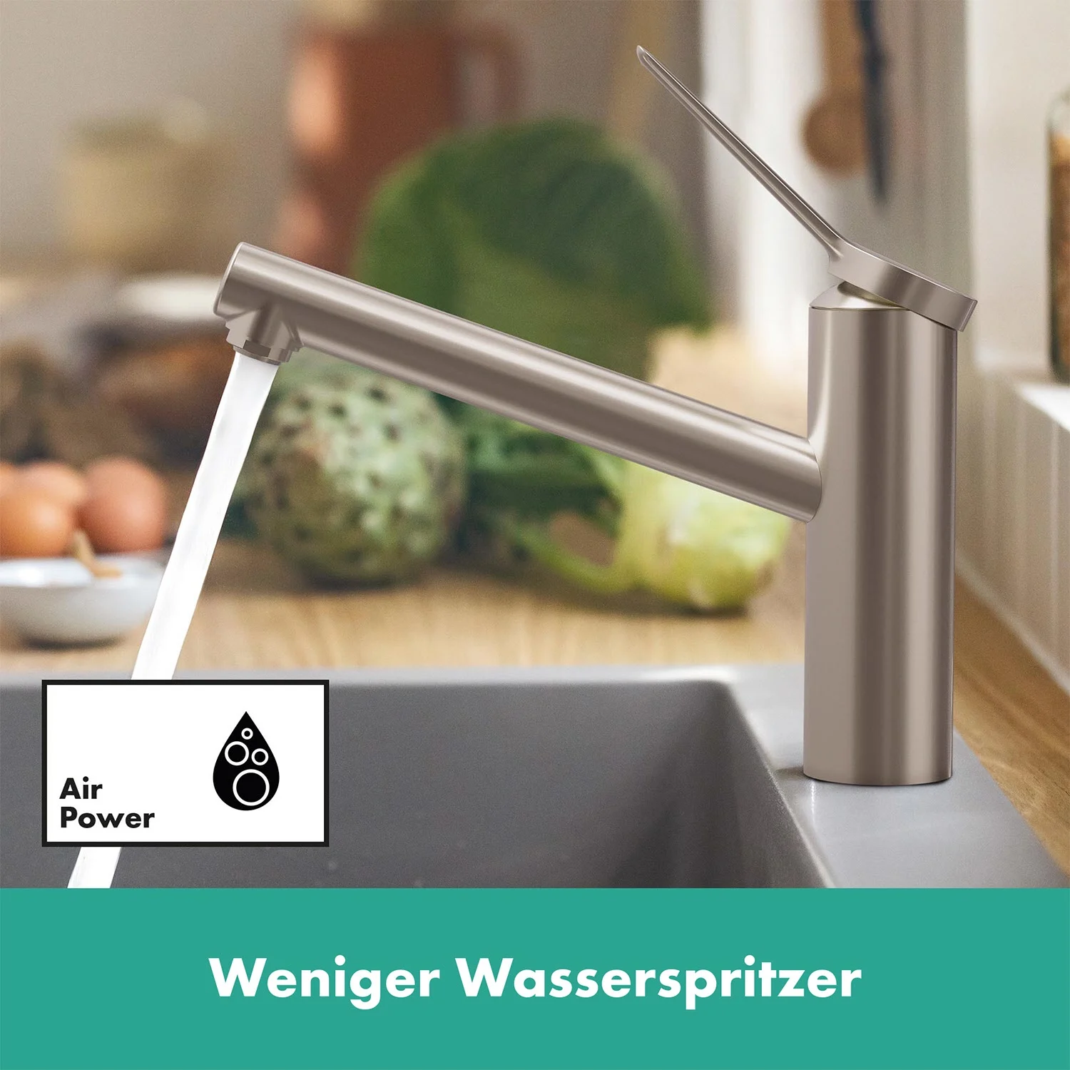 hansgrohe Zesis M33 Einhebel-Küchenarmatur 150, Niederdruck 1 Strahlart Bild 2