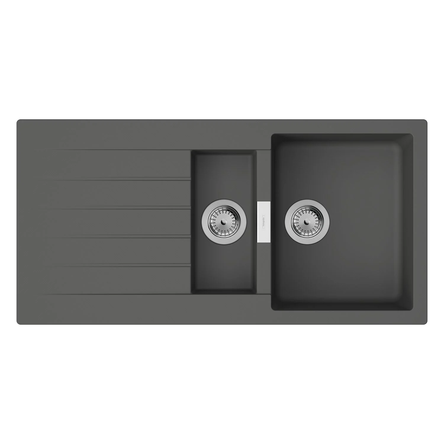 hansgrohe S520-F530 Einbauspüle 345/160 mit Abtropffläche, reversibel