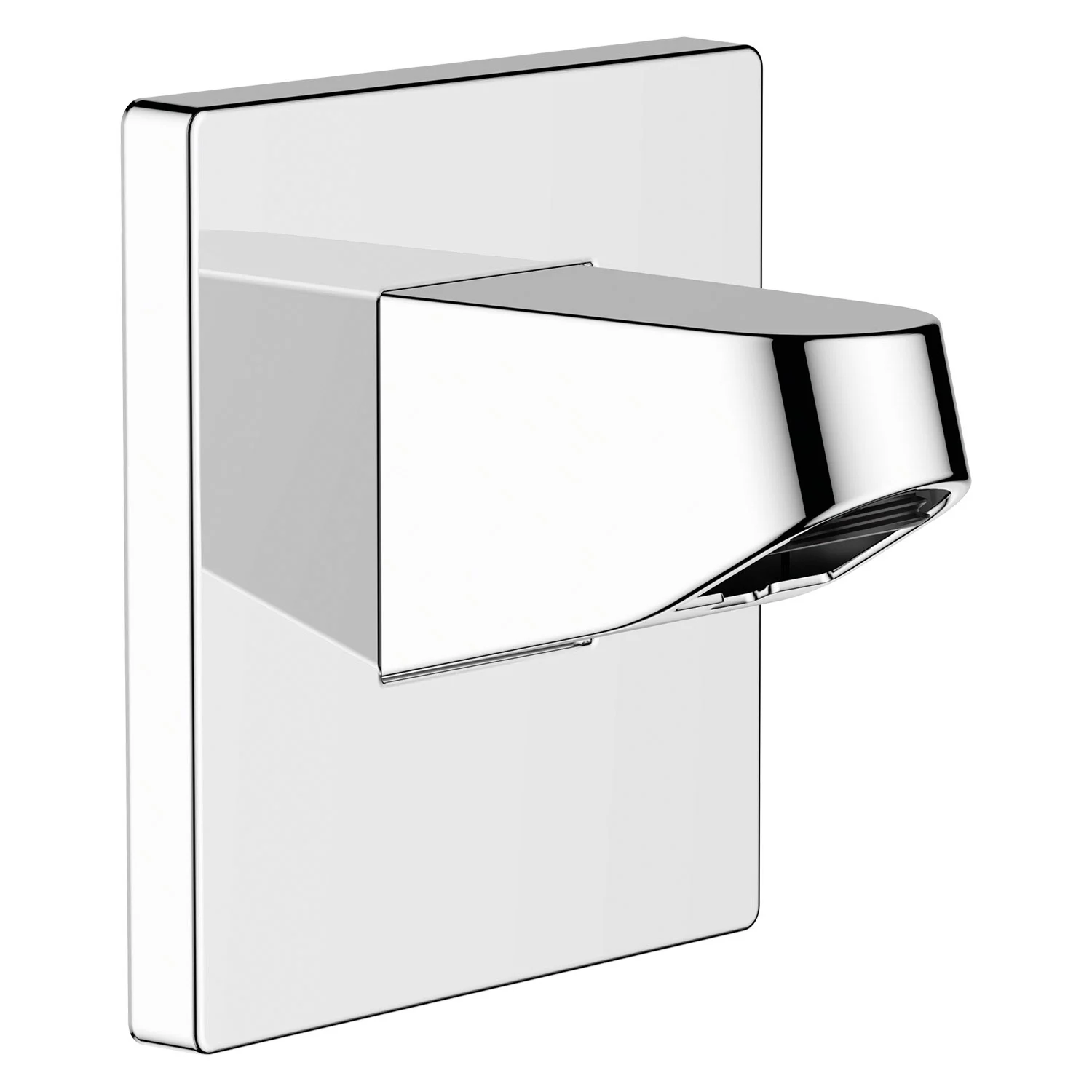 Chromowane połączenie ścienne do prysznica ręcznego, hansgrohe